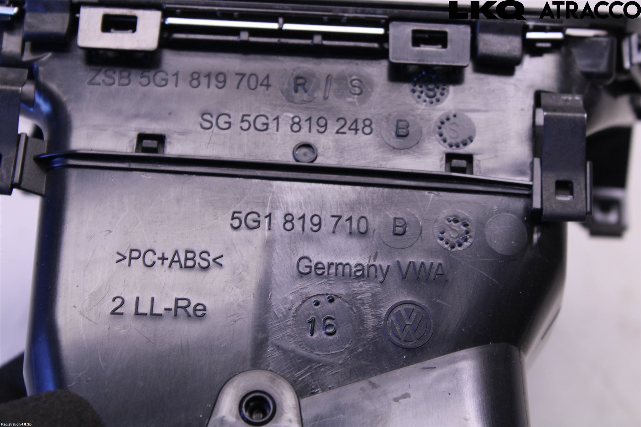 Volkswagen VW GOLF / E-GOLF VII 13-20 Defrosterkanal-Munstycke