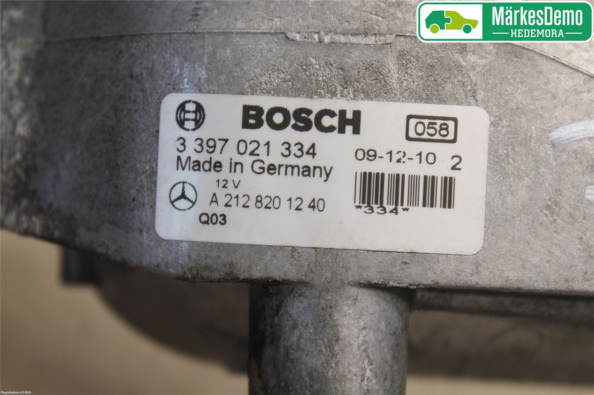 Mercedes-Benz MB E-KLASS (W212) 09-16 Torkarmekanism Vindruta