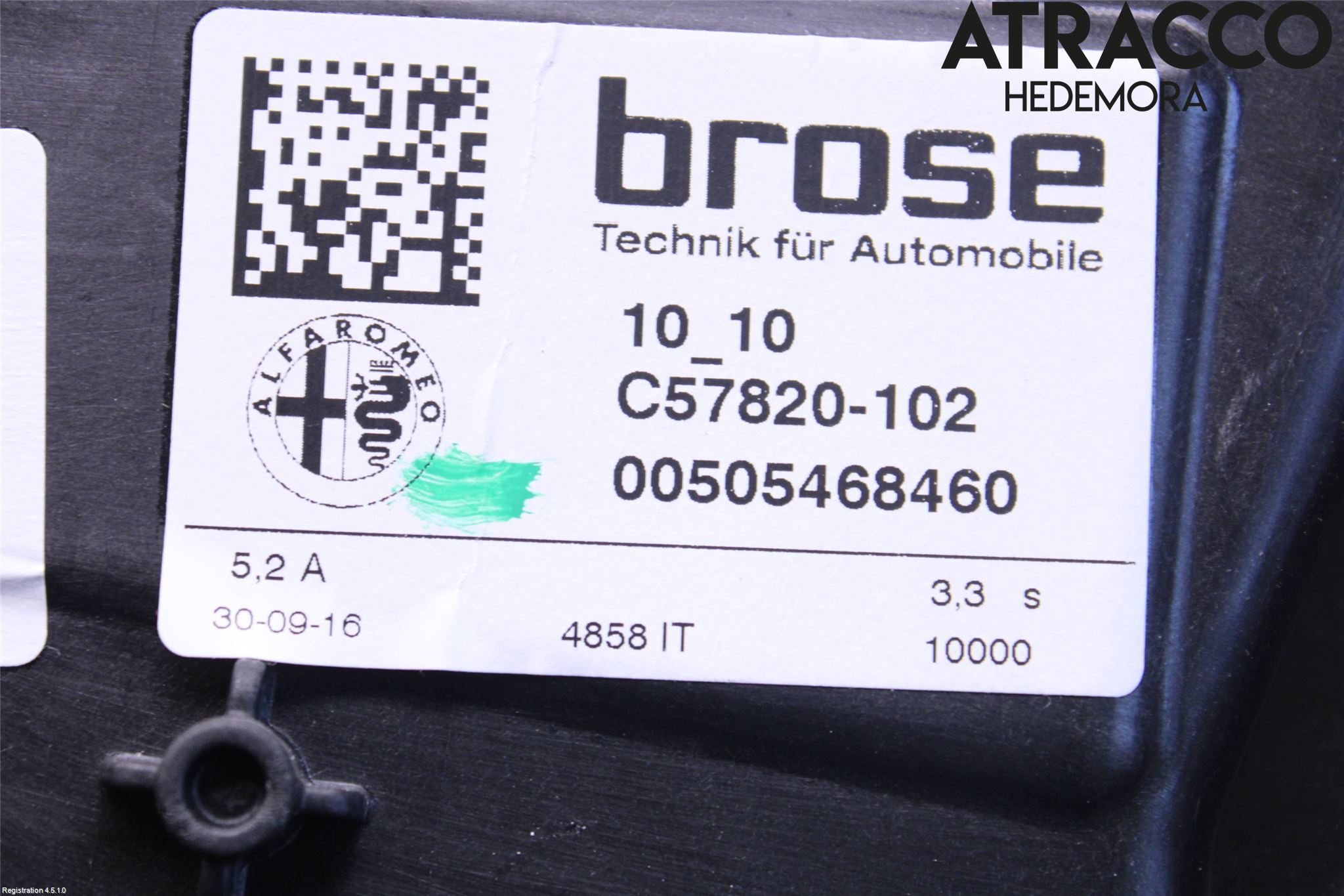 Alfa GIULIA Fönsterhiss El Kompl