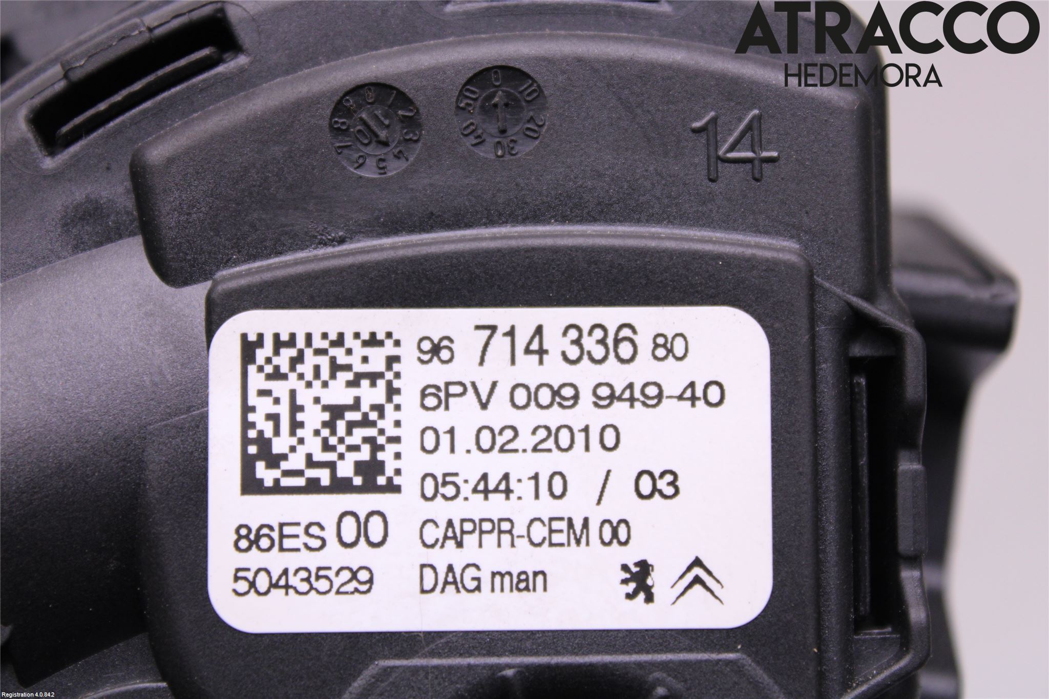 Peugeot 207 Gaspedal