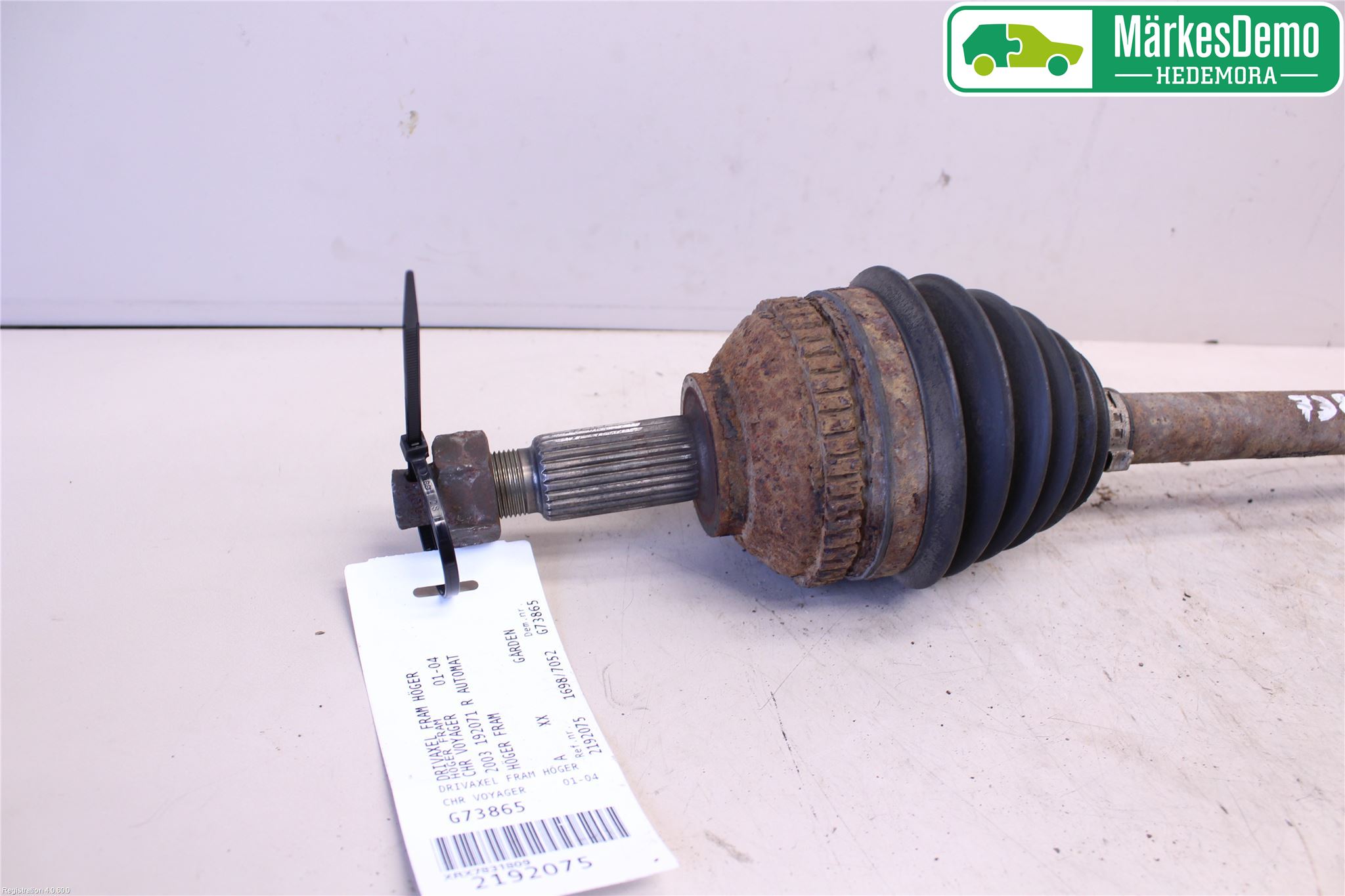 Chrysler CHR VOYAGER     04-07 Drivaxel Fram Höger