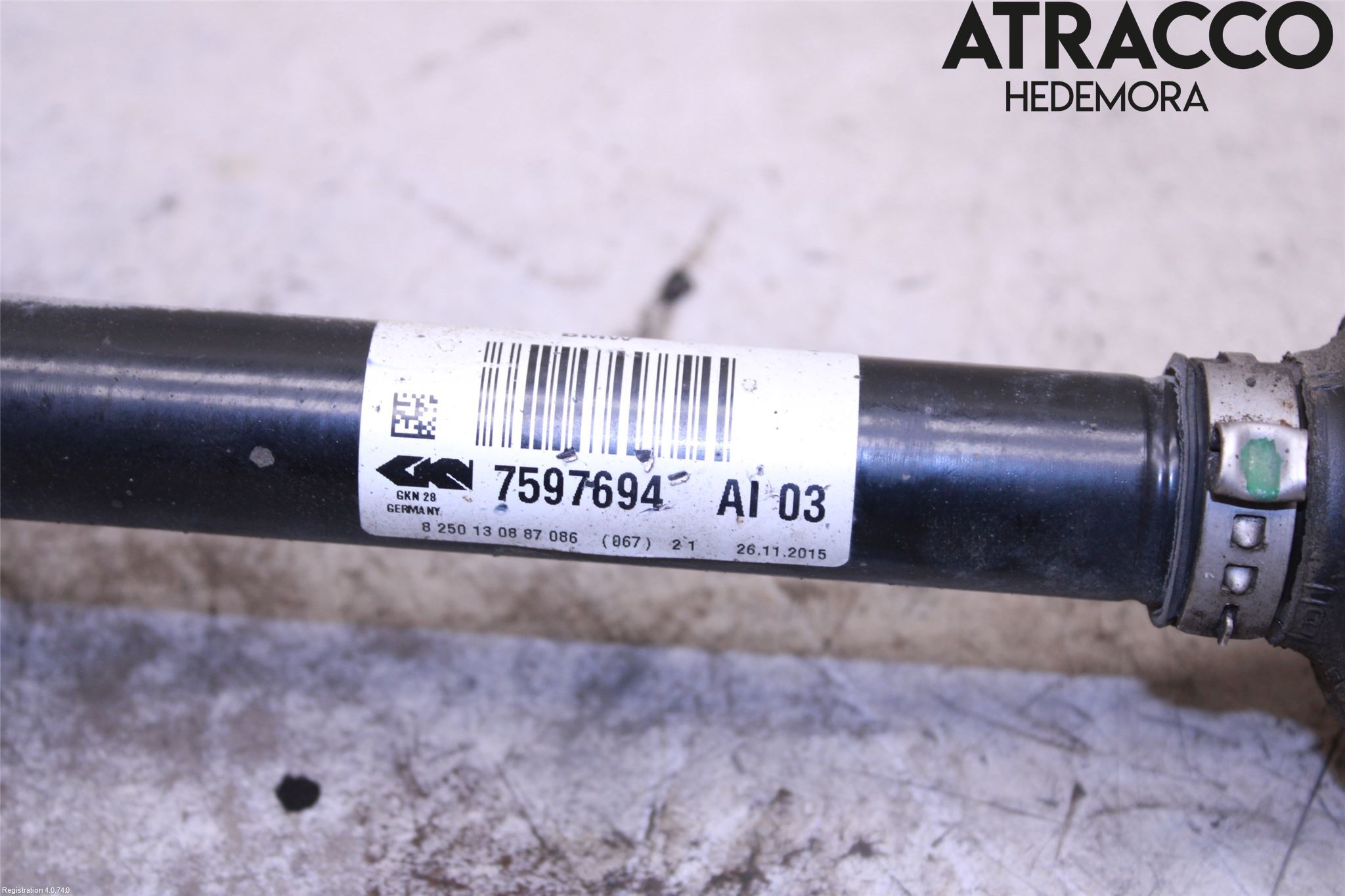 BMW 1 F20/F21 11-19 Drivaxel Fram Höger