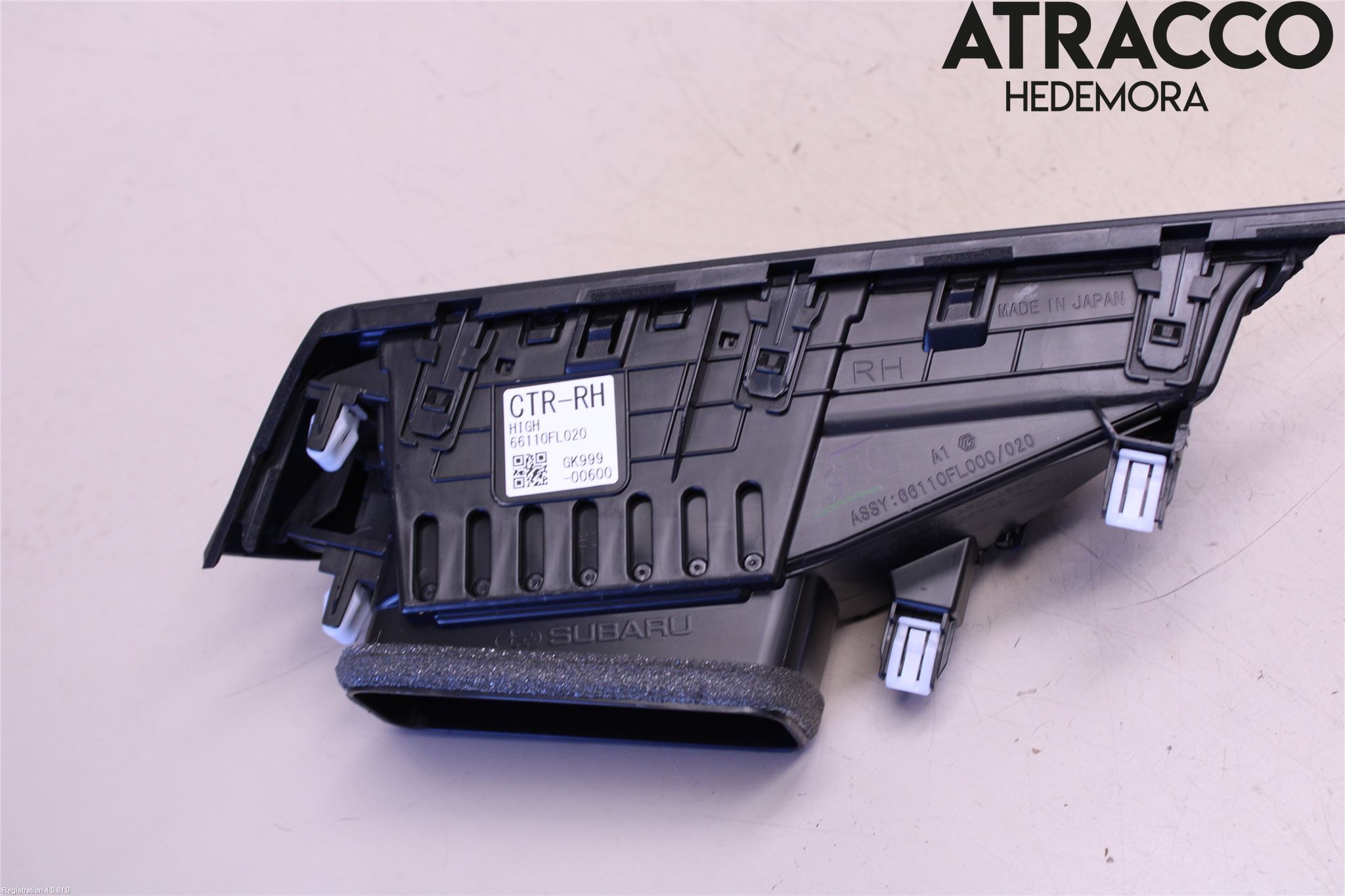 Subaru XV 18-22 Defrosterkanal-Munstycke