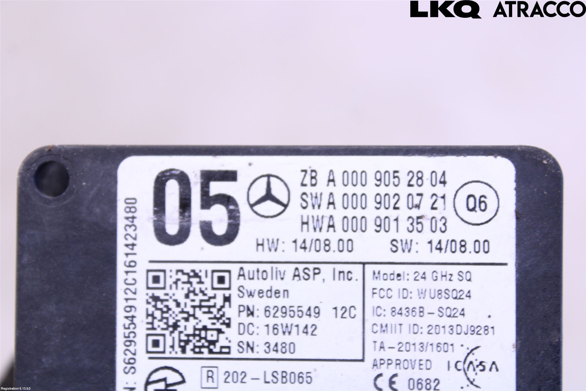 Mercedes-Benz MB E-KLASS (W212) 09-16 Sensor Aktivt Kollisionsskydd
