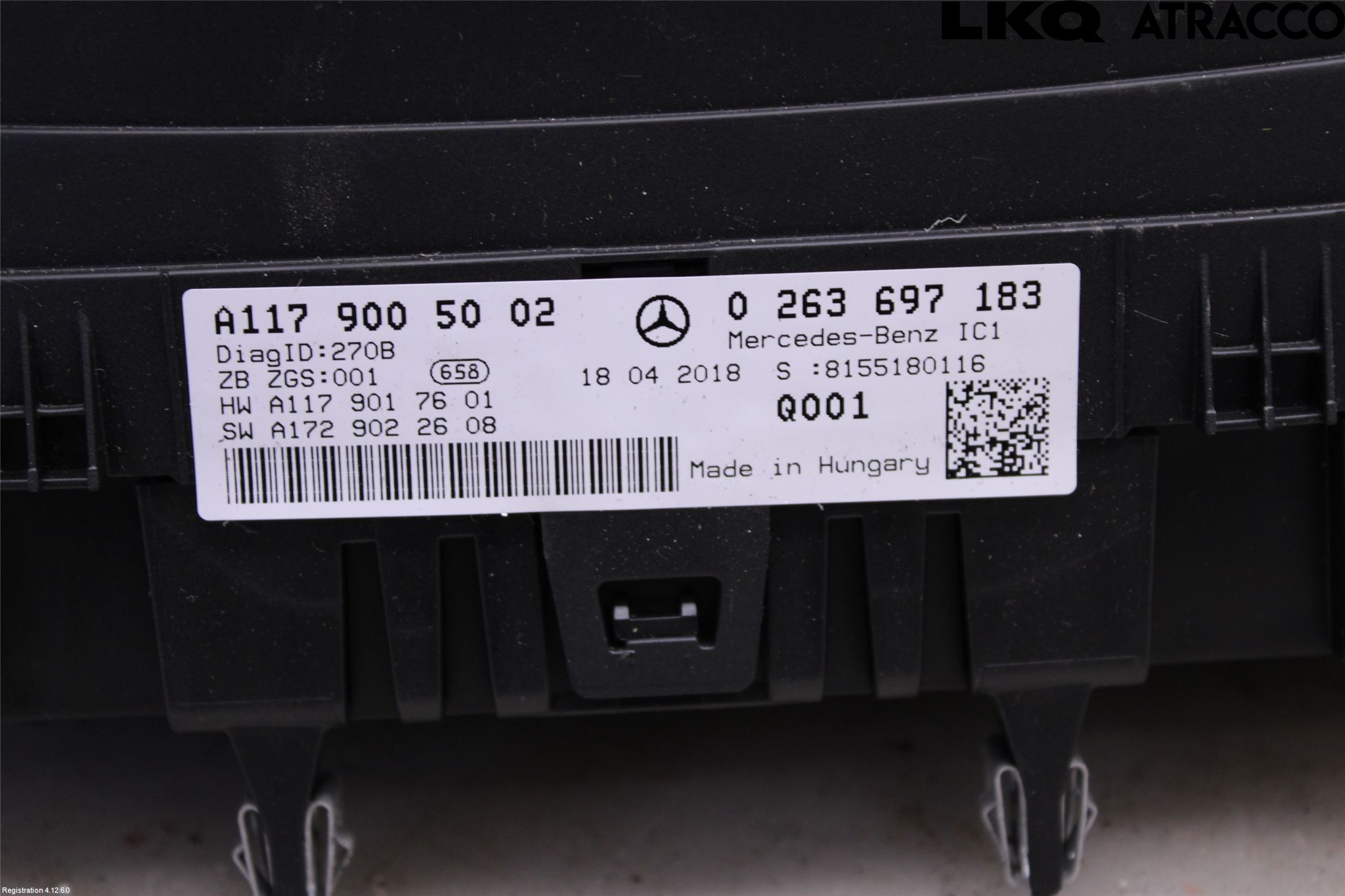 Mercedes-Benz MB CLA-KLASS (C117/X117) 13-19 Instrument Komb