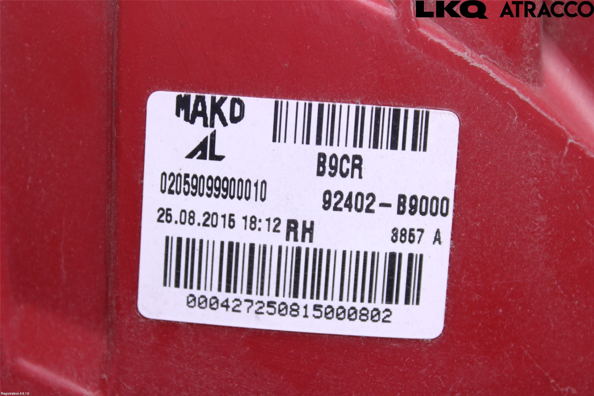 Hyundai i10 BA 14-16 Bakljus Höger