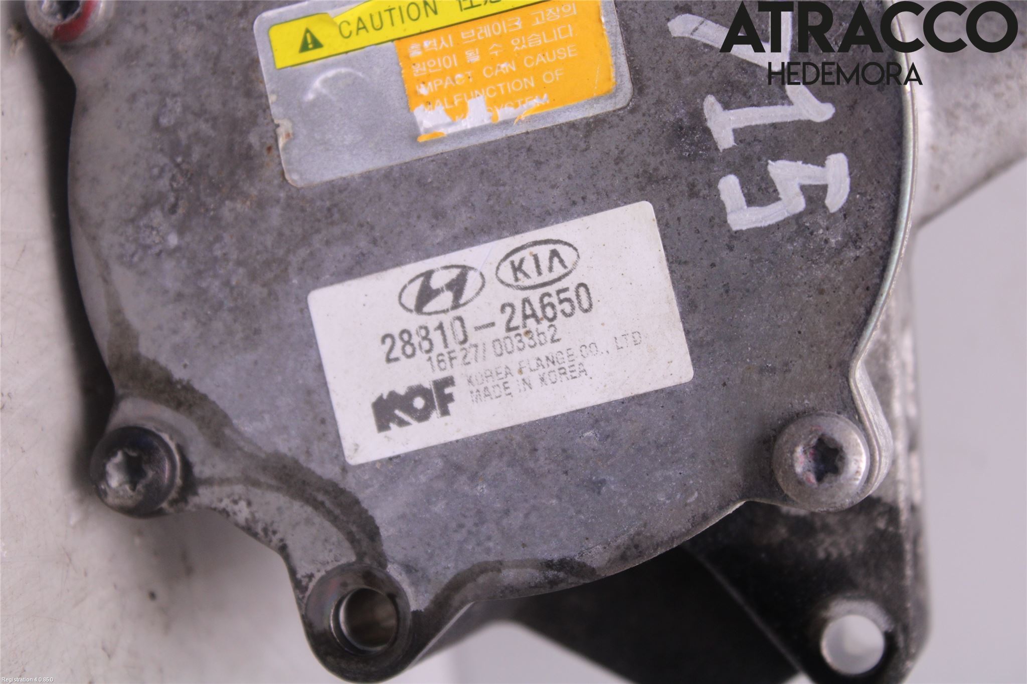 Kia OPTIMA 16-20 Vakuumpump