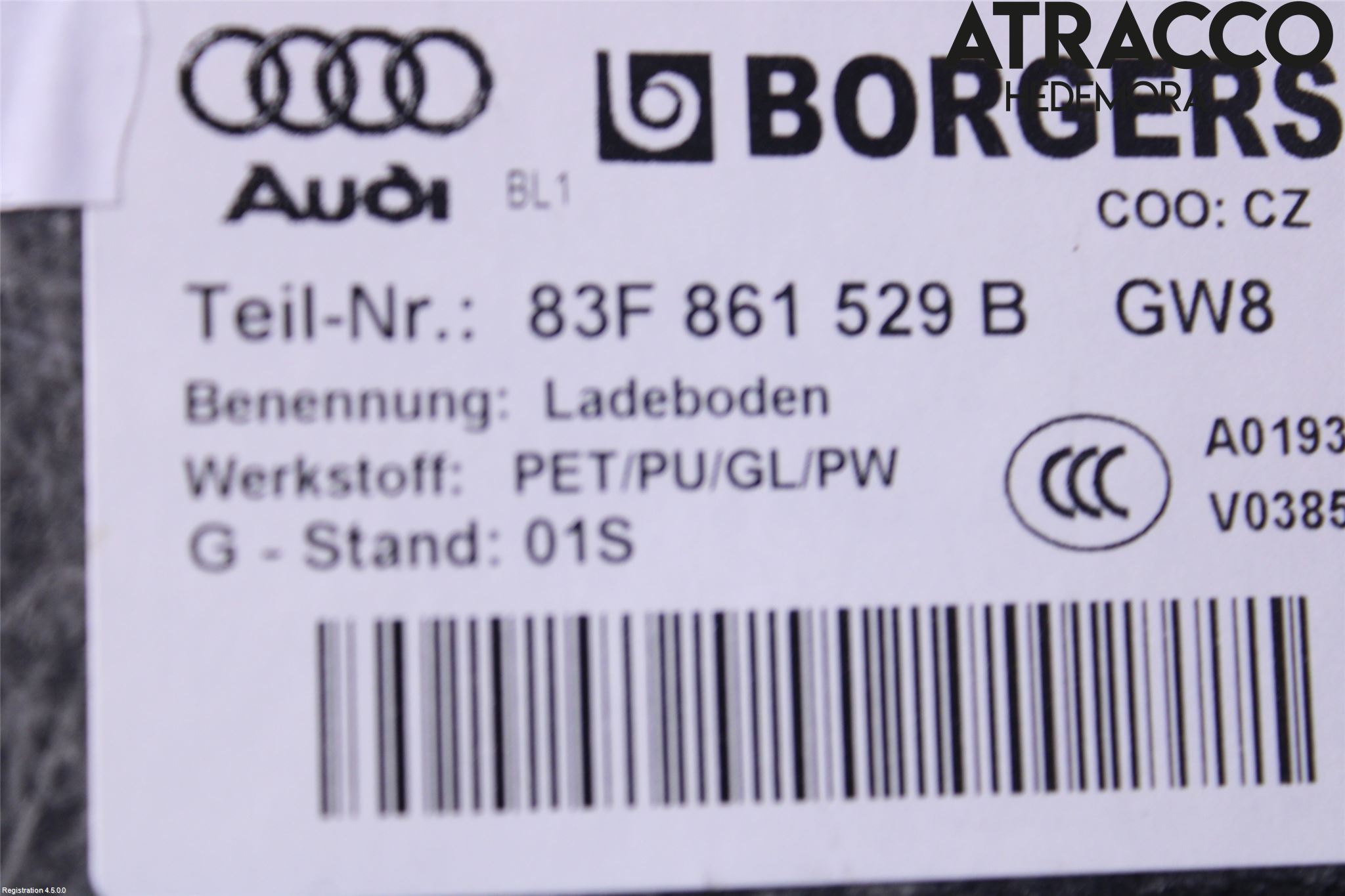 Audi Q3 F3 19- Bagage Golv