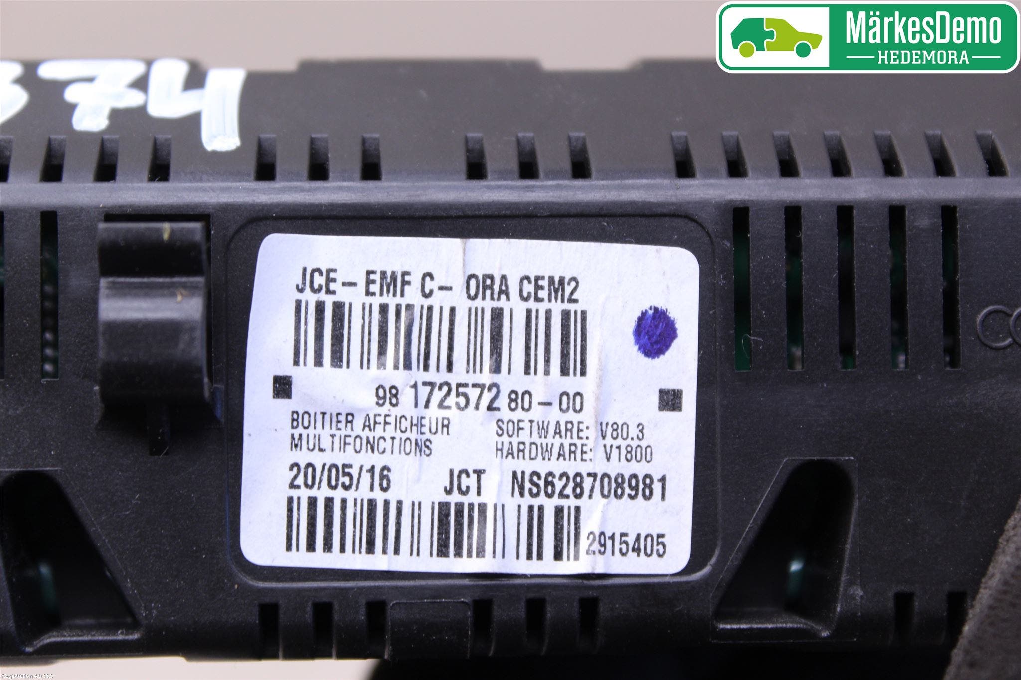 Peugeot PARTNER 16-18 Färddator