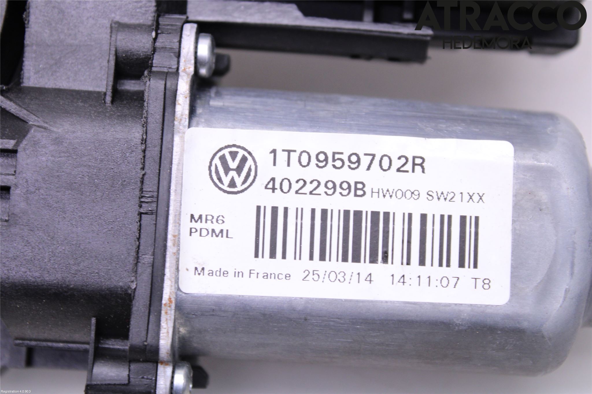 Volkswagen VW CADDY 11-15 Fönsterhissmotor