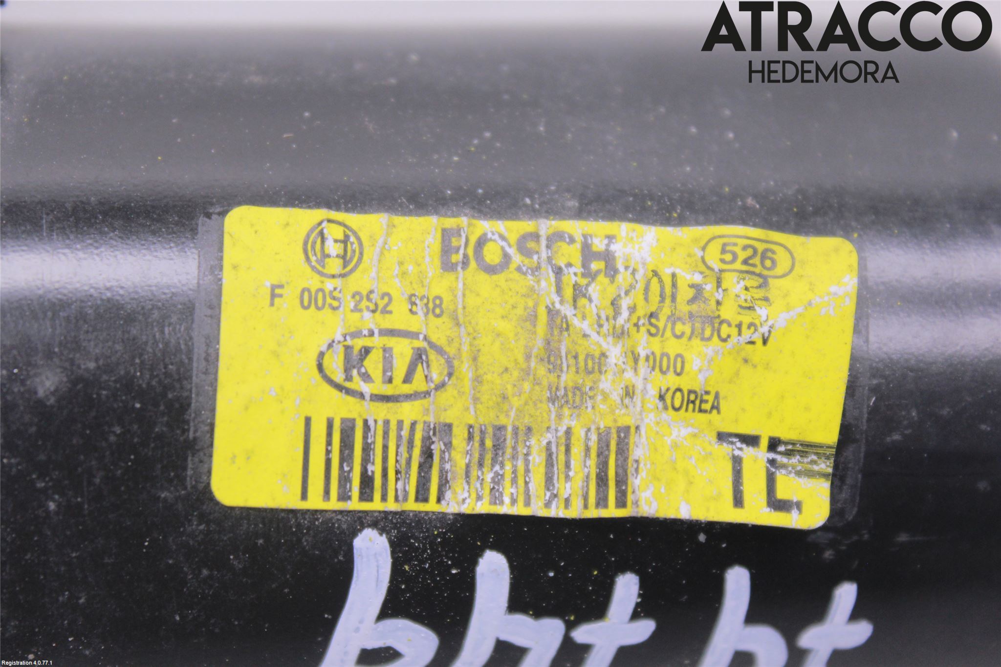 Kia PICANTO 12-17 Torkarmotor Vindruta