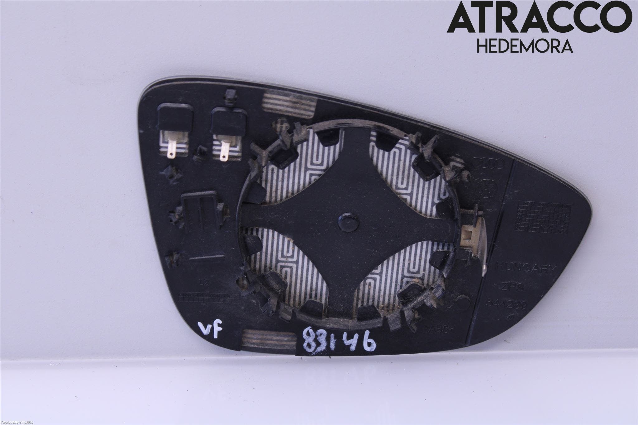 Volkswagen VW SCIROCCO 09-17 Spegelglas Vä