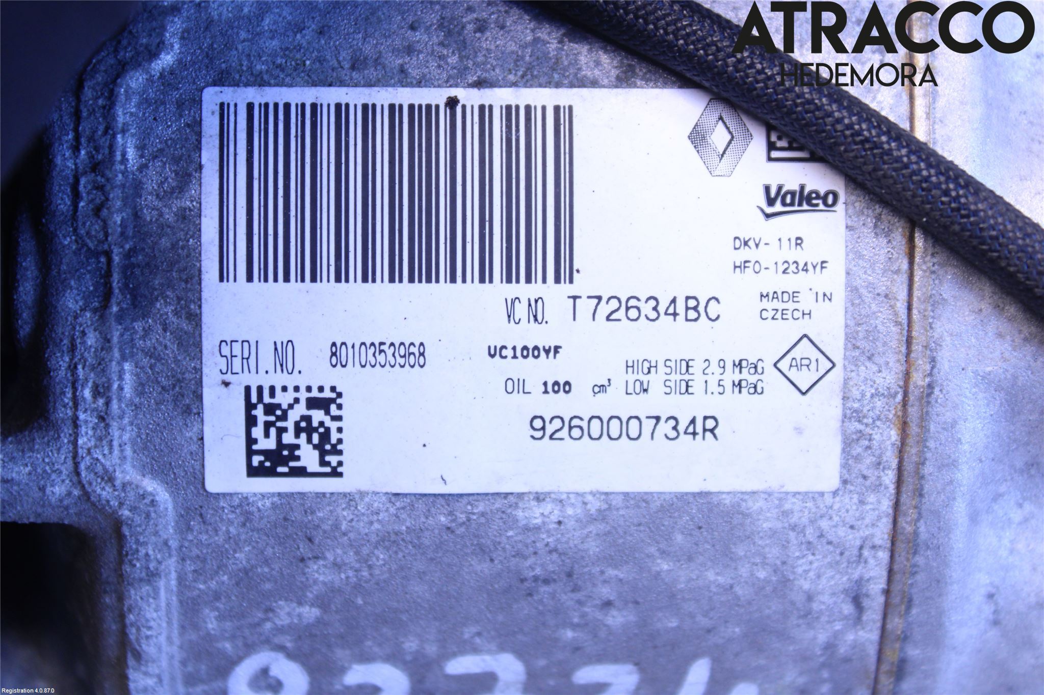 Renault CLIO IV 16-19 Ac Kompressor