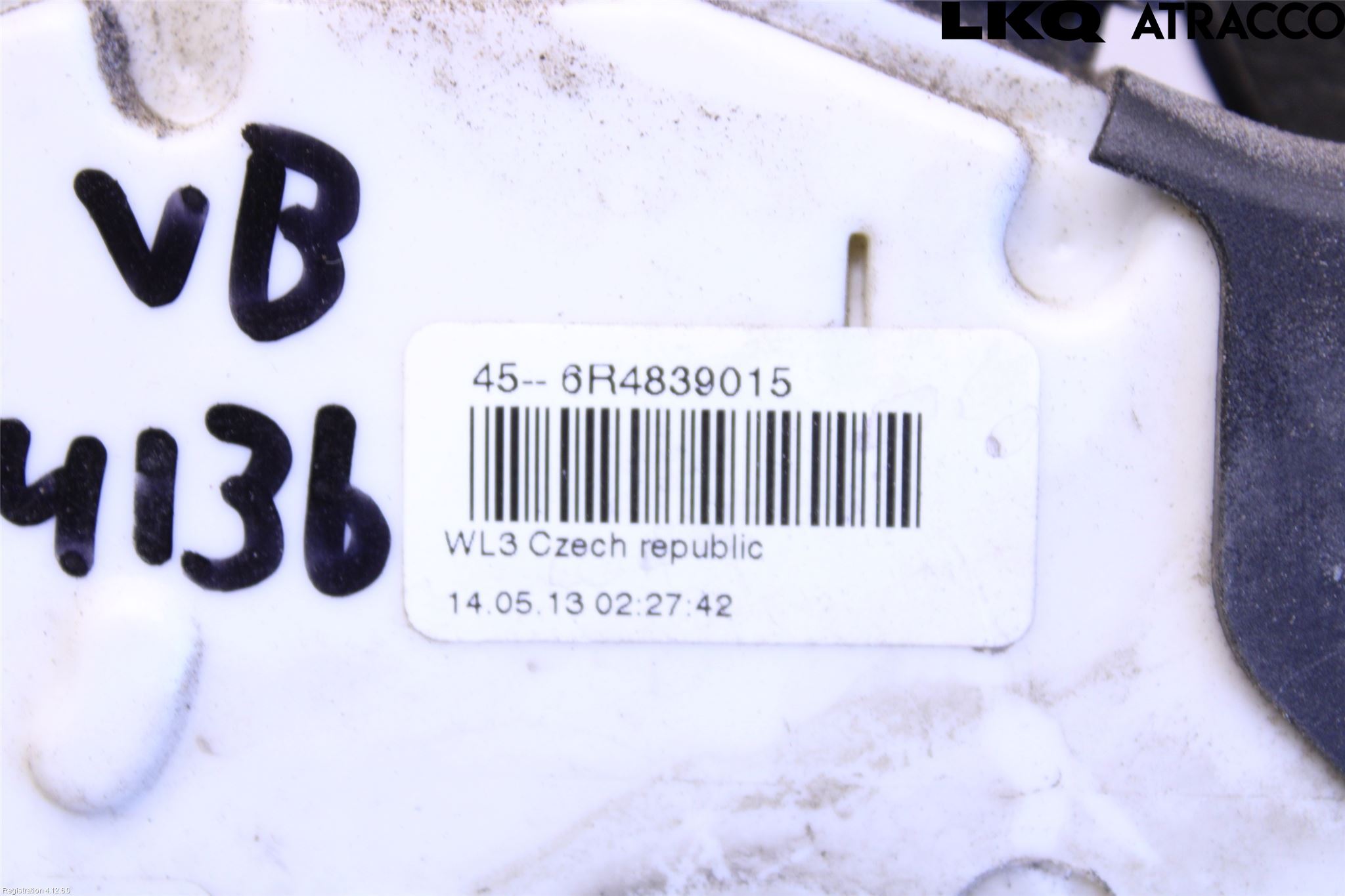 Volkswagen VW POLO 10-17 Låskista-Dörrlås