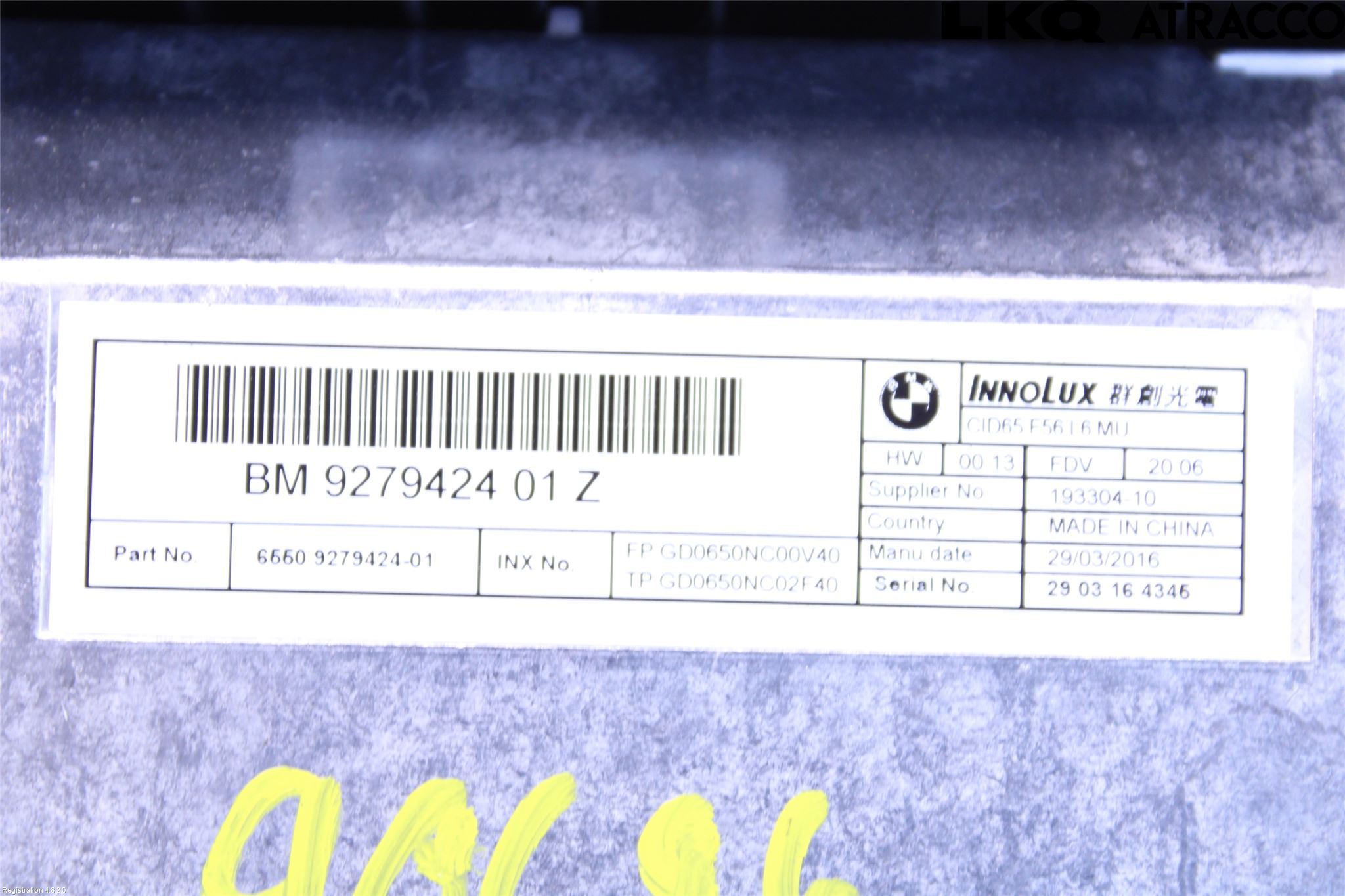 Mini CABRIO F57 16-24 Cd Radio - Multimediapanel