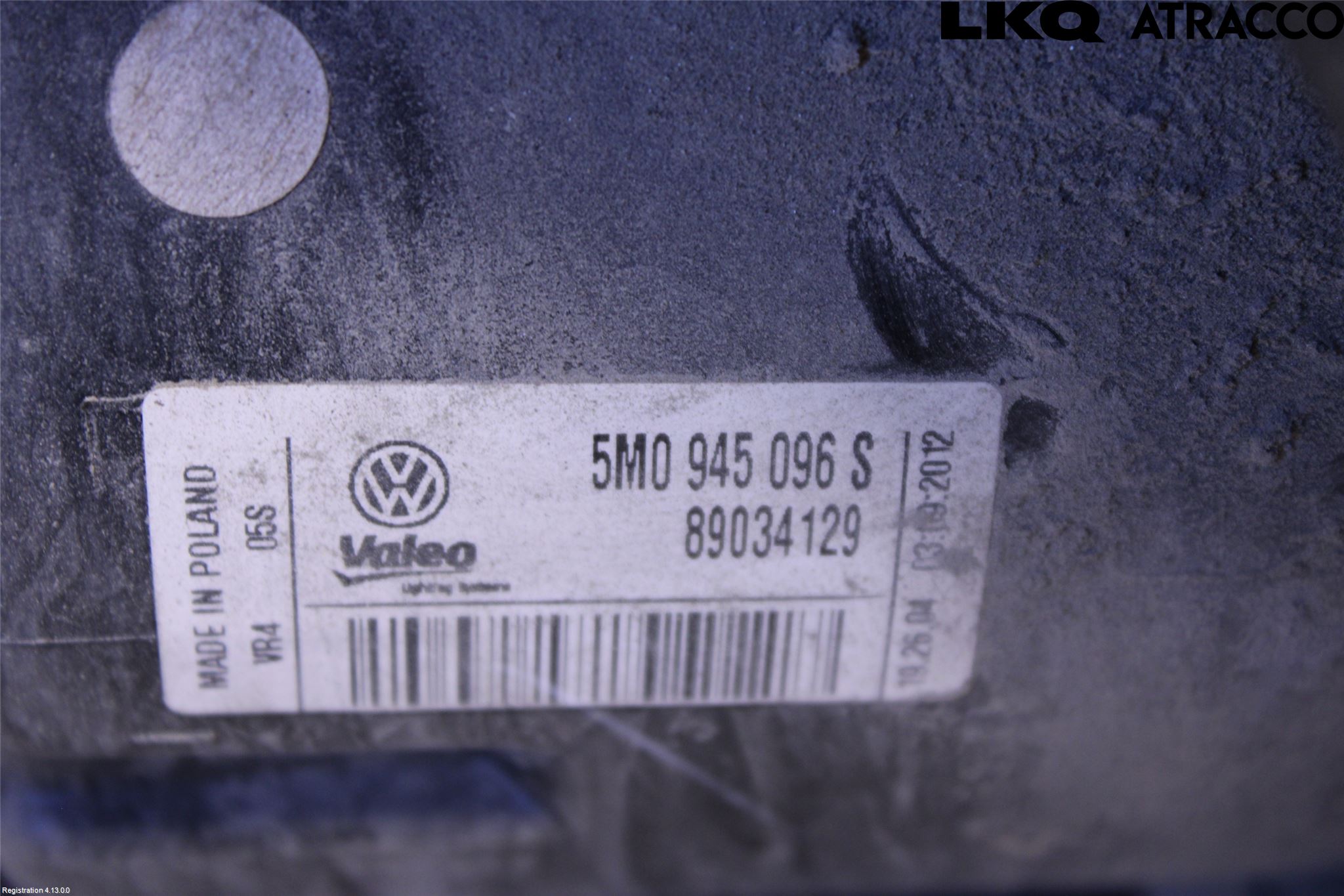 Volkswagen VW GOLF PLUS/CROSS GOLF 04-14 Bakljus Höger