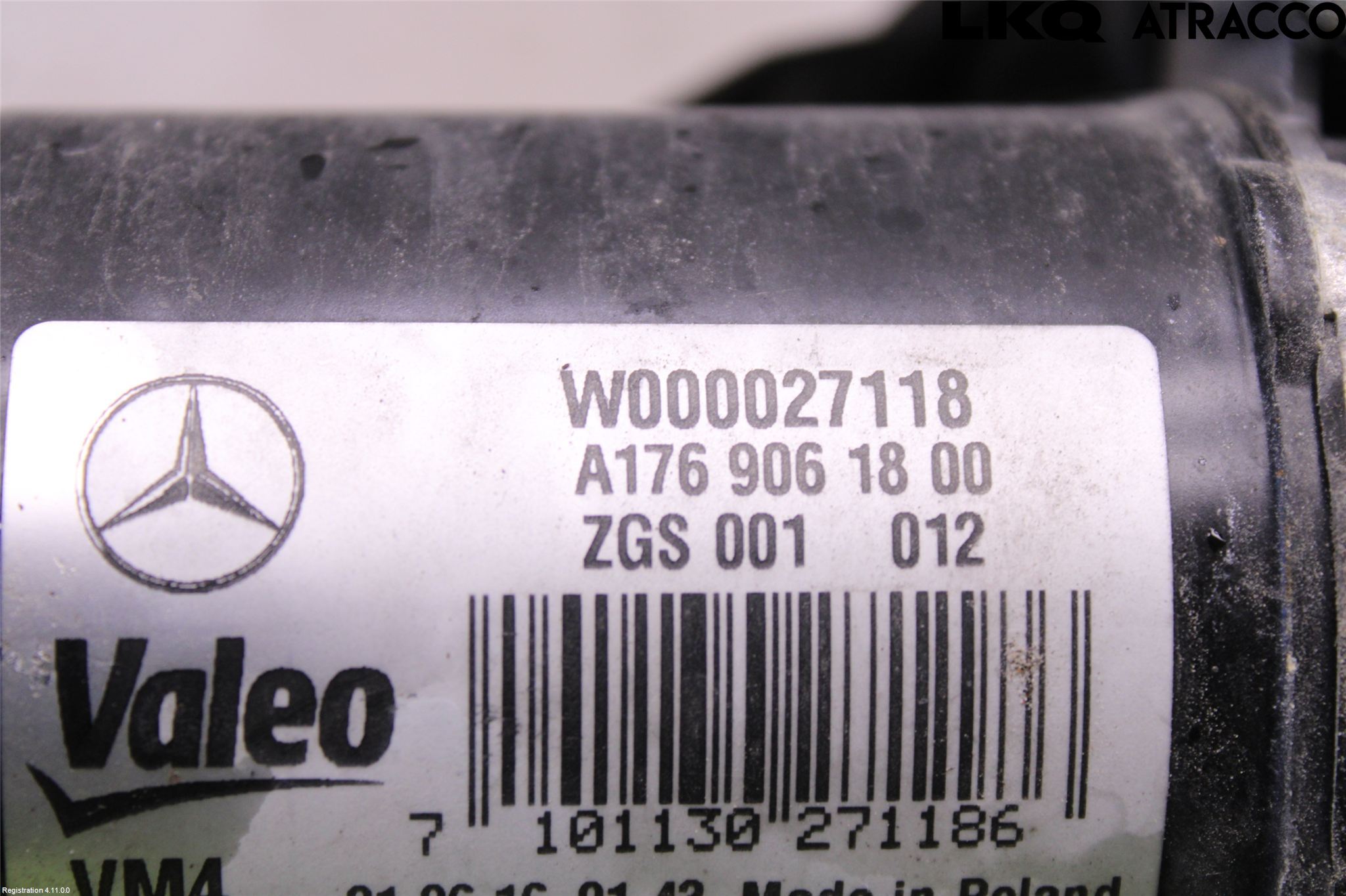 Mercedes-Benz MB CLA-KLASS (C117/X117) 13-19 Torkarmotor Vindruta