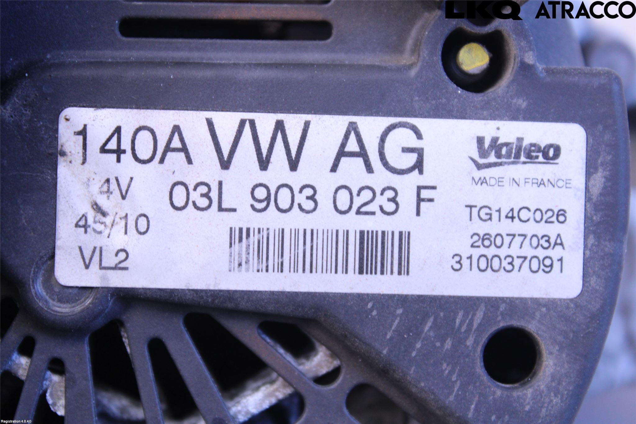 Volkswagen VW GOLF VI 09-13 Generator