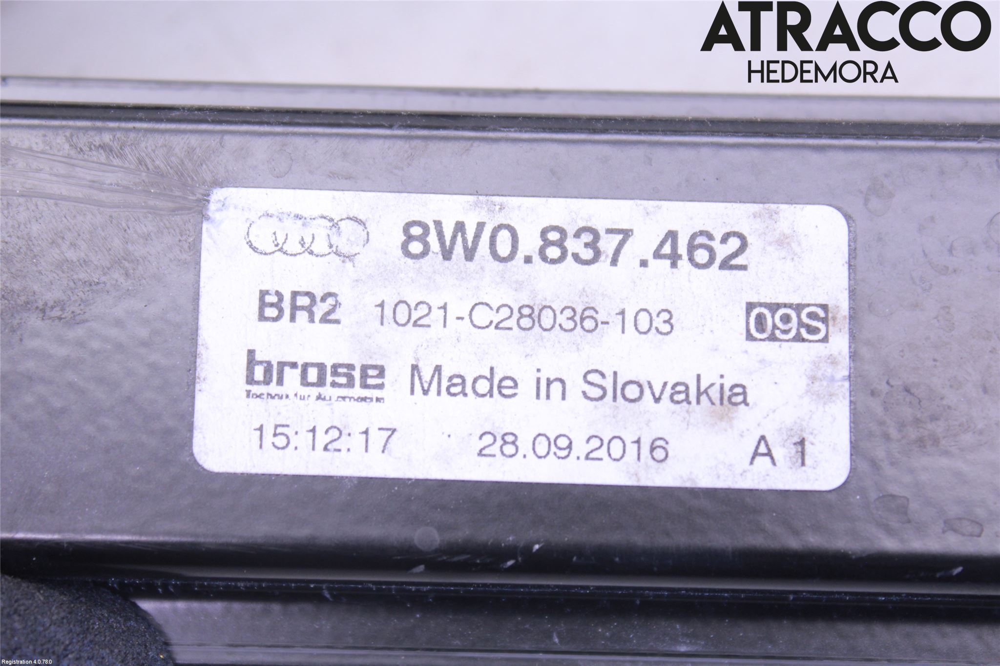 Audi A4/S4 B9 16-19 Fönsterhiss El Kompl