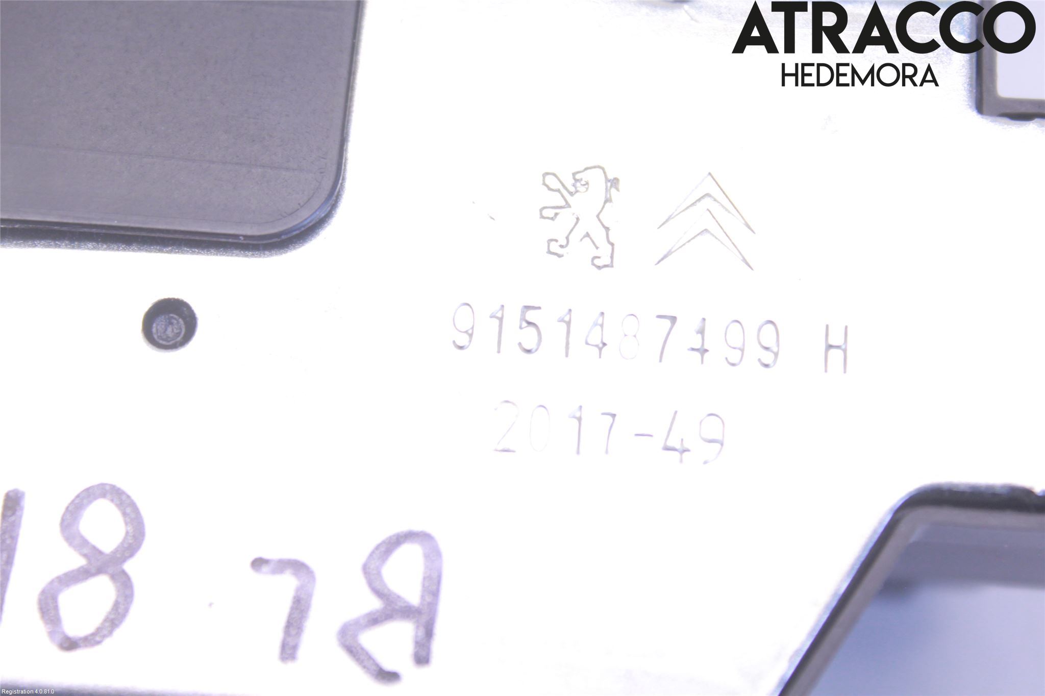 Peugeot 2008 13-20 Låskista Baklucka