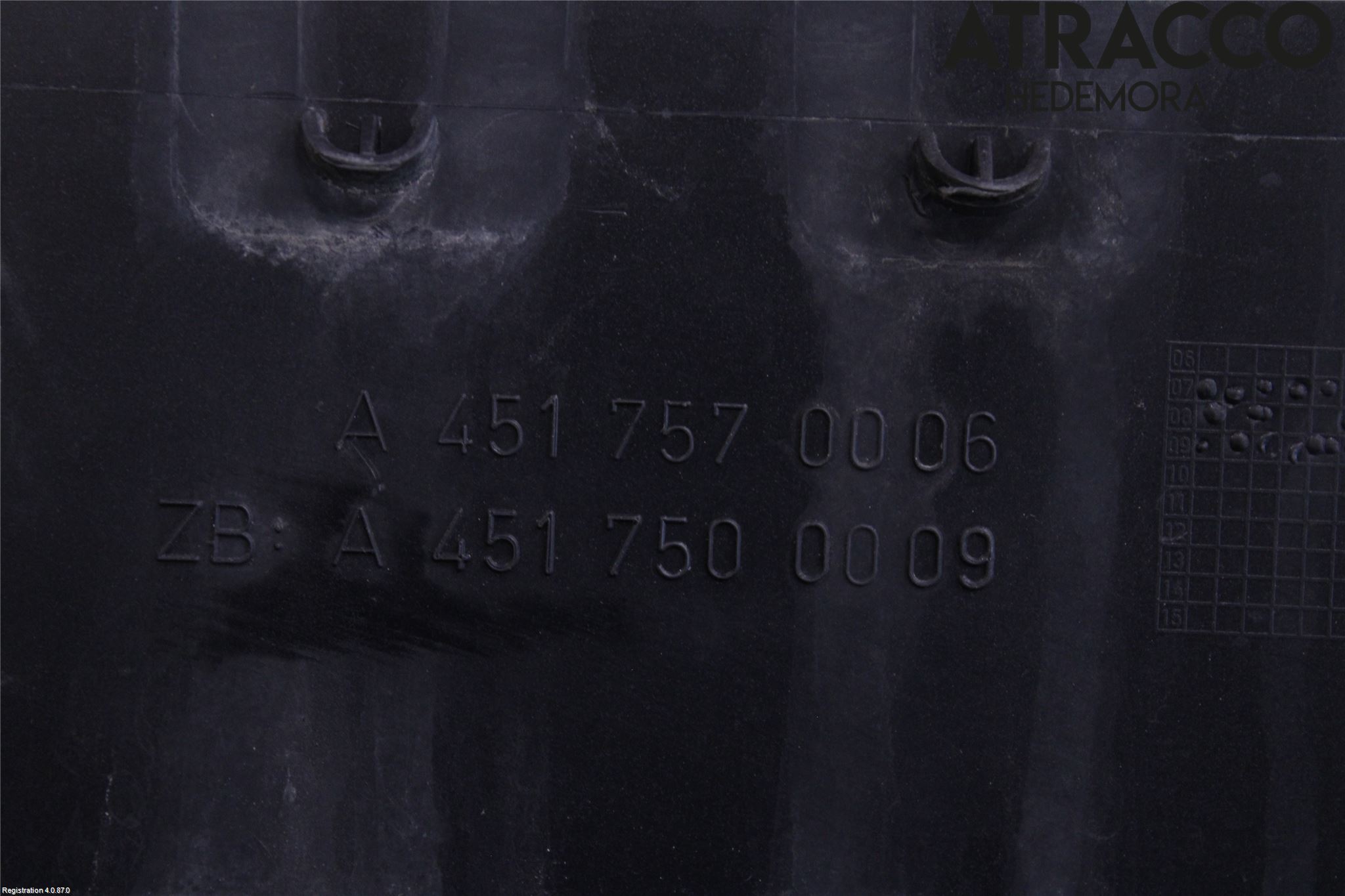 Smart FORTWO II 07-14 Baklucka Nedre