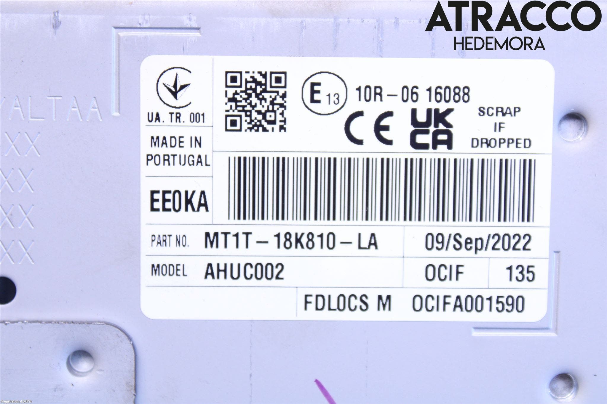 Ford TRANSIT/TOURNEO CONNECT 22- Cd Radio - Multimediapanel