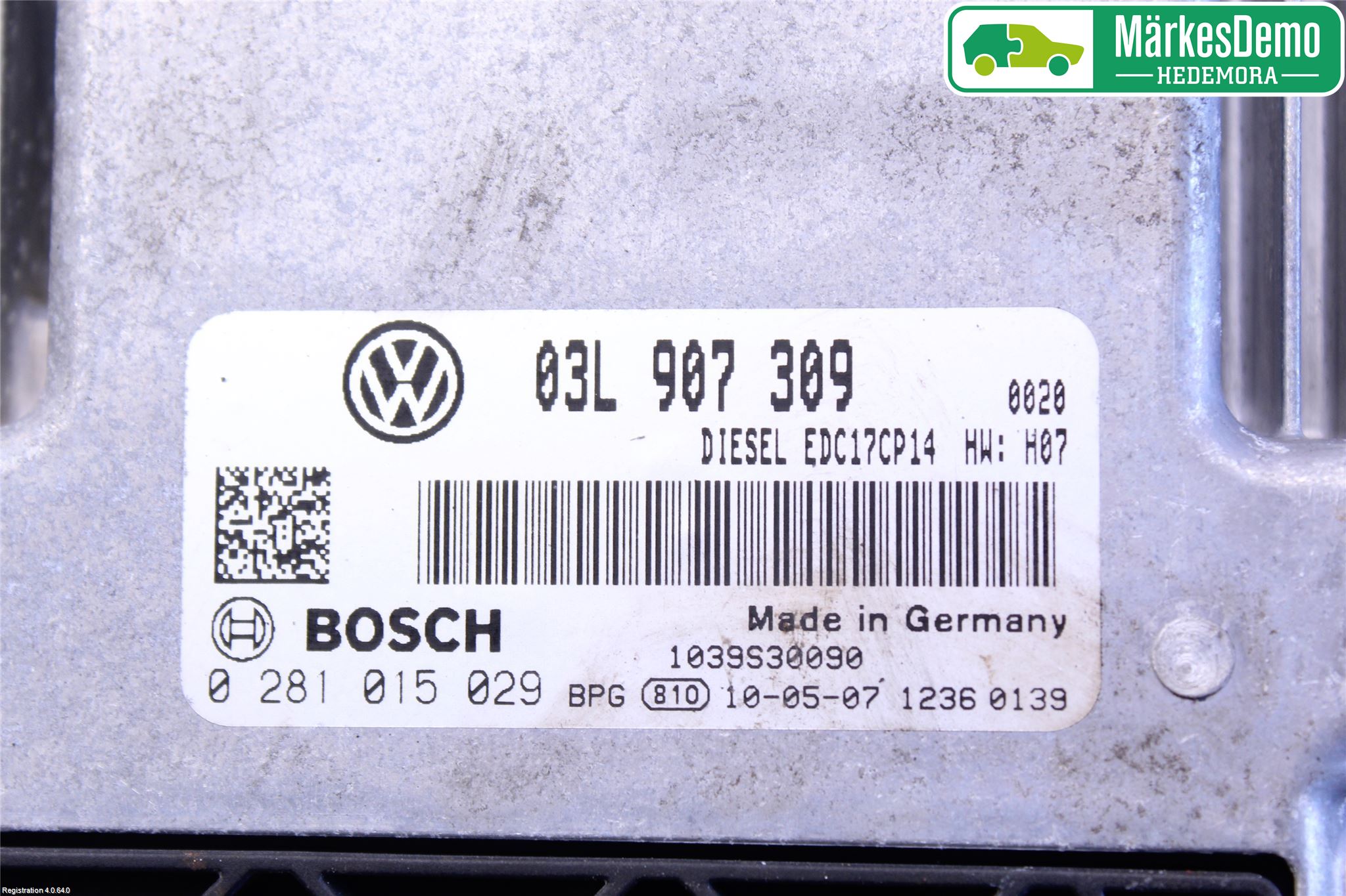 Volkswagen VW PASSAT 05-11 Styrenhet Inspump Diesel