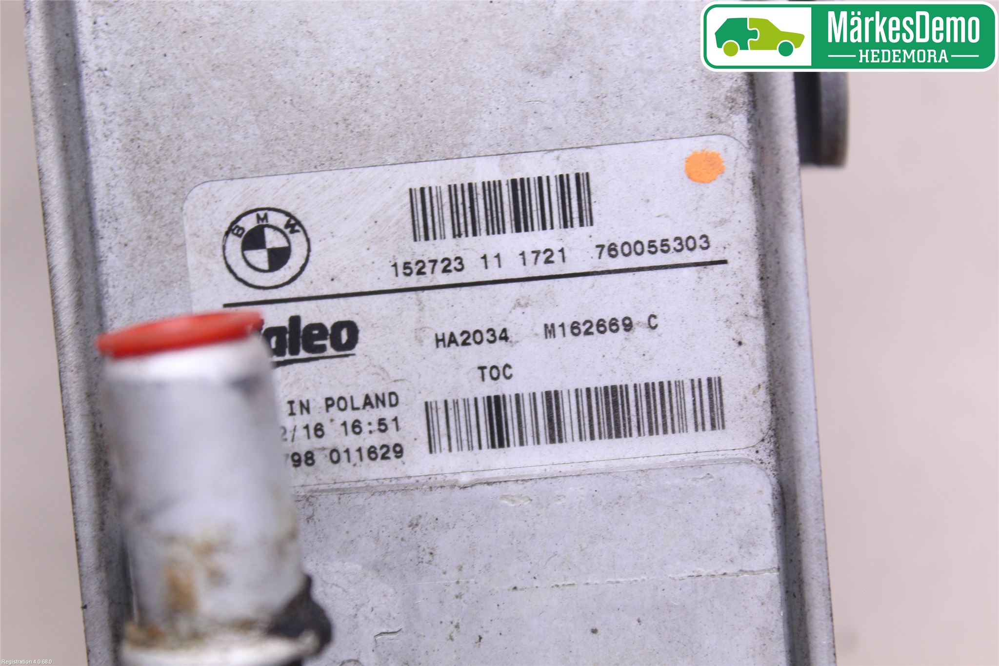 BMW 1 F20/F21 11-19 Oljekylare Automat