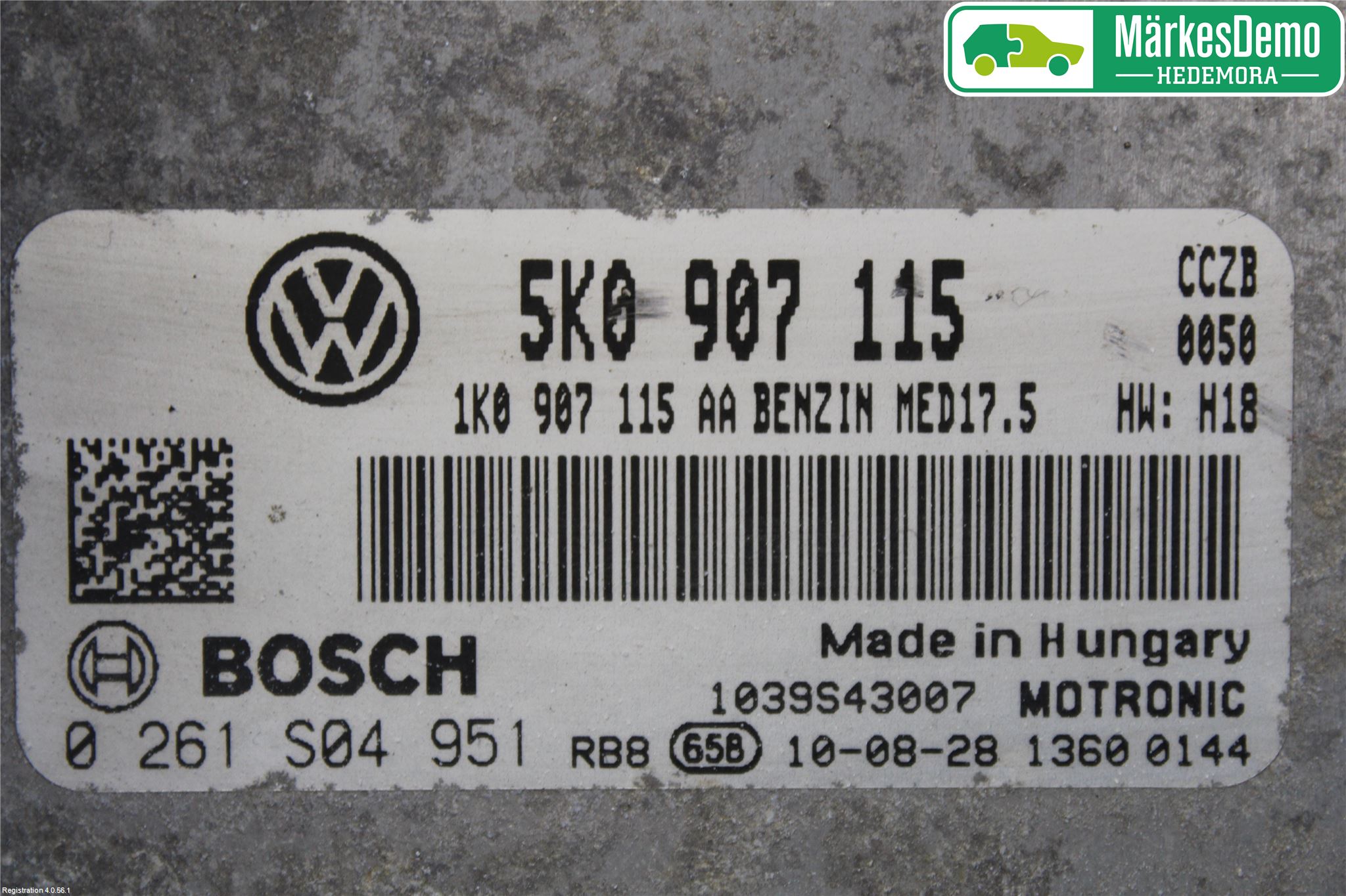 Volkswagen VW GOLF VI 09-13 Styrenhet Insprut Bensin