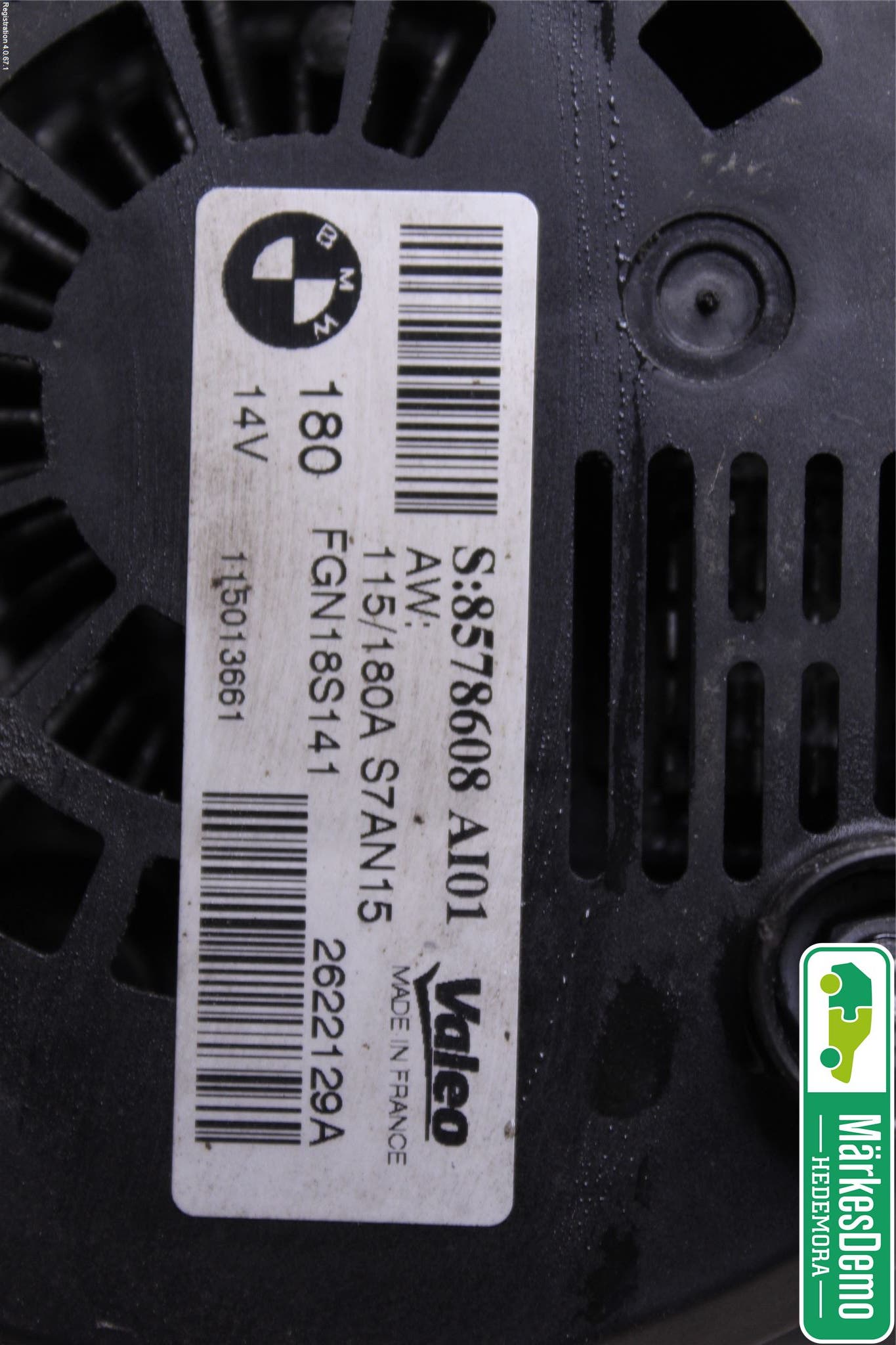 BMW 3 F30/F31/F80 12-19 Generator