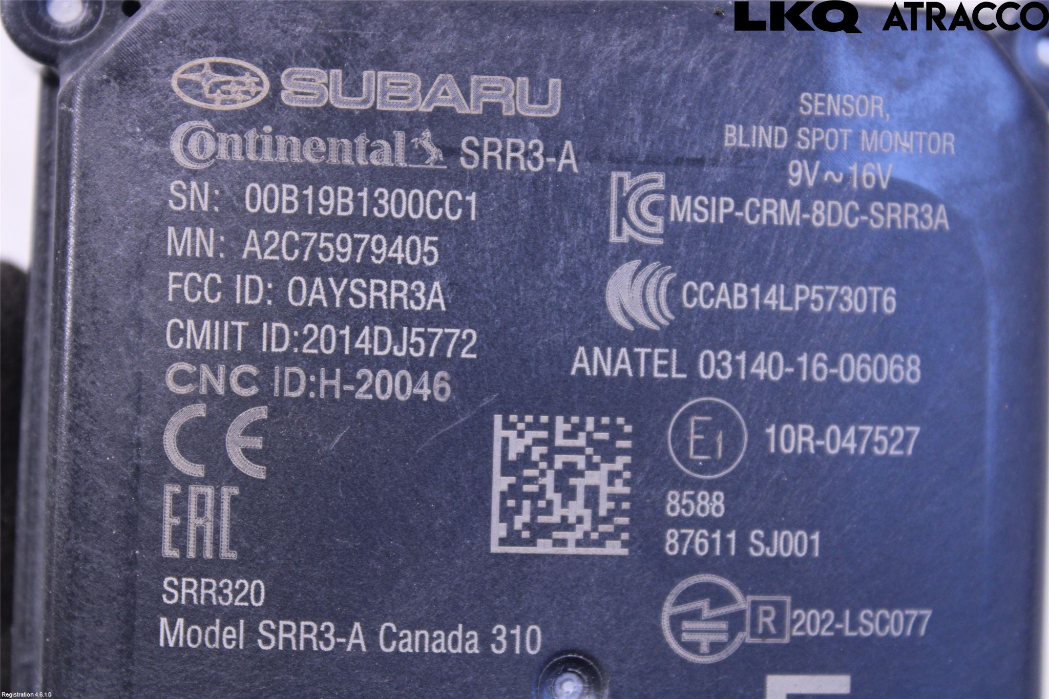 Subaru XV 18-22 Sensor Aktivt Kollisionsskydd