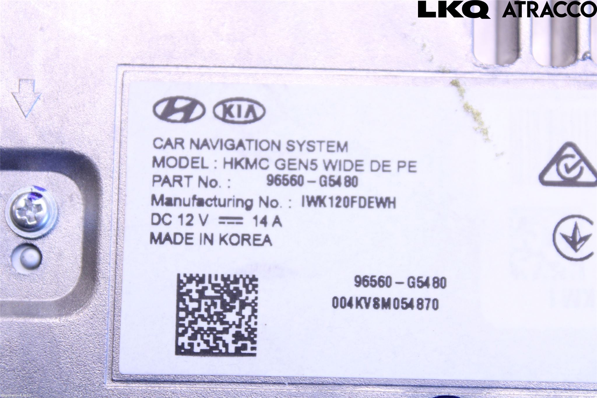 Kia NIRO (DE) 17-22 Cd Radio - Multimediapanel
