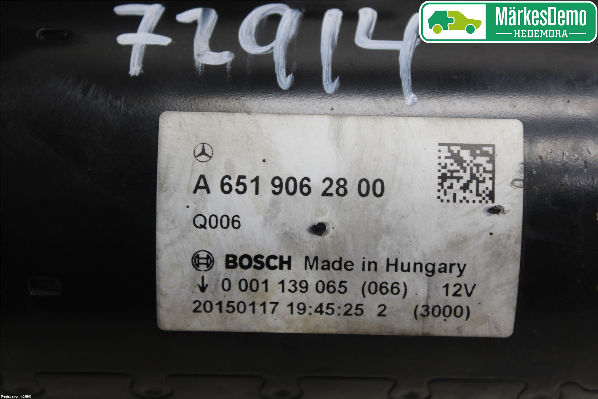 Mercedes-Benz MB GLK-KLASS (X204) 08-16 Startmotor Diesel