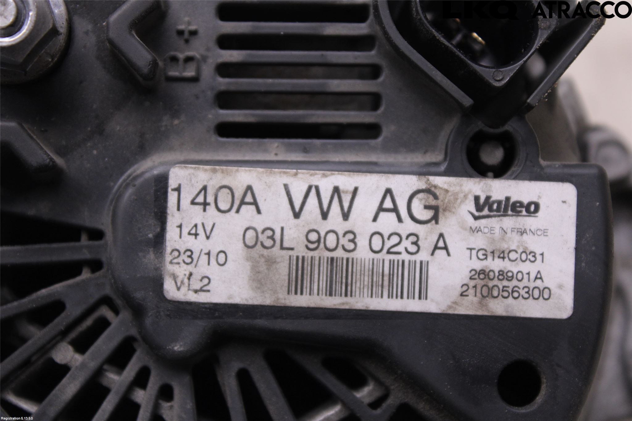 Volkswagen VW GOLF VI 09-13 Generator