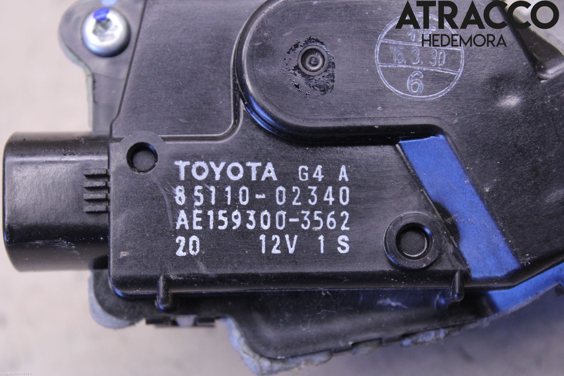 Toyota AURIS 13-19 Torkarmotor Vindruta