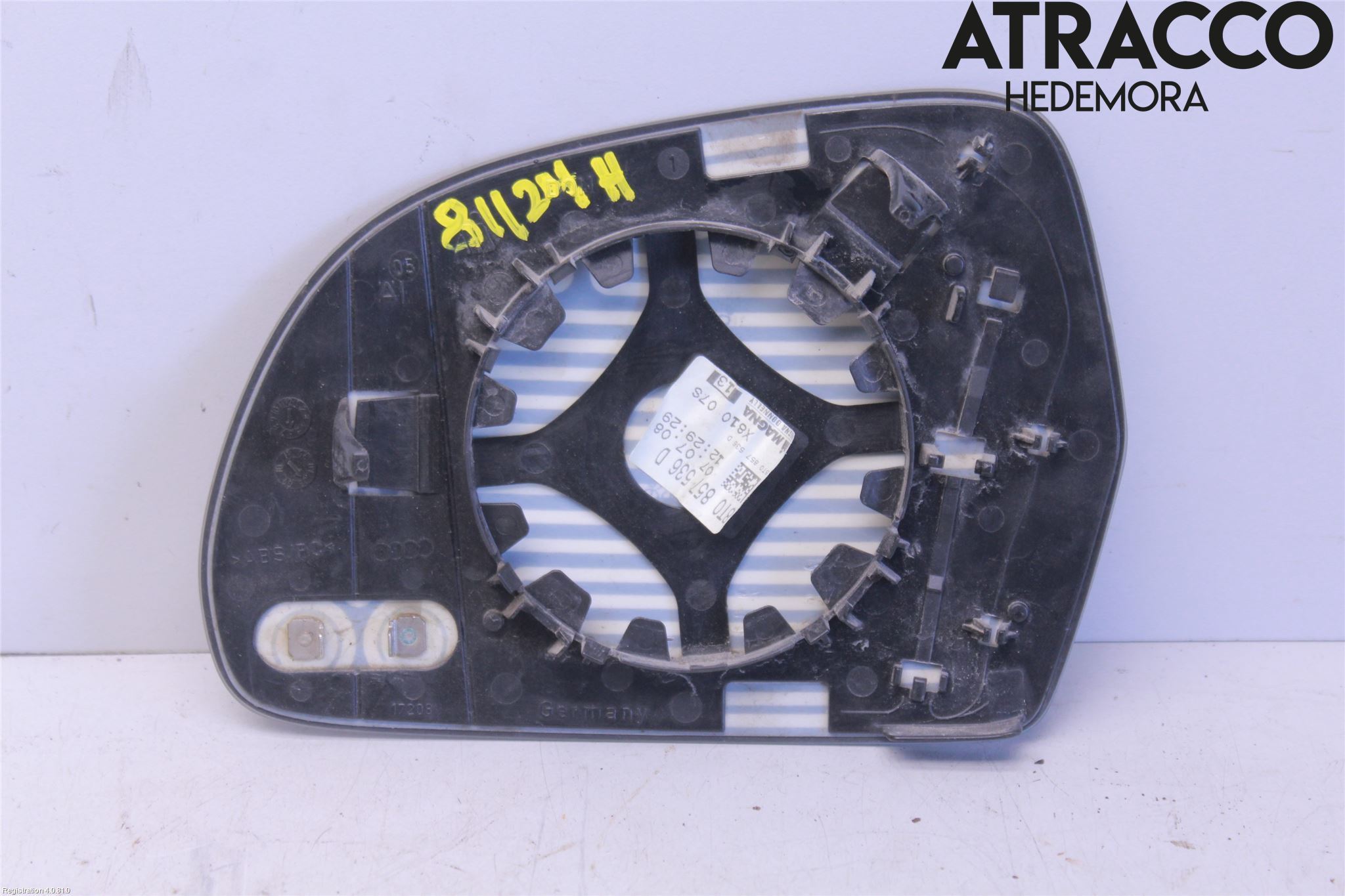 Audi A3/S3 05-13 Spegelglas Hö