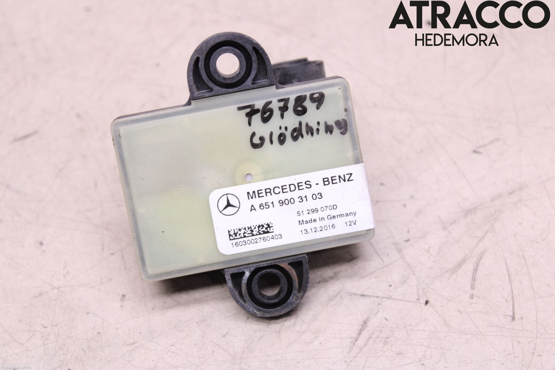 Mercedes-Benz MB CLA-KLASS (C117/X117) 13-19 Relä Glödning Diesel