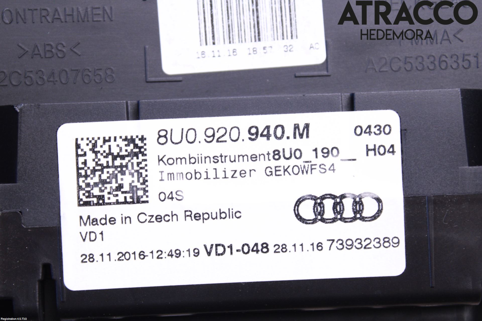 Audi Q3 8U 12-18 Instrument Komb