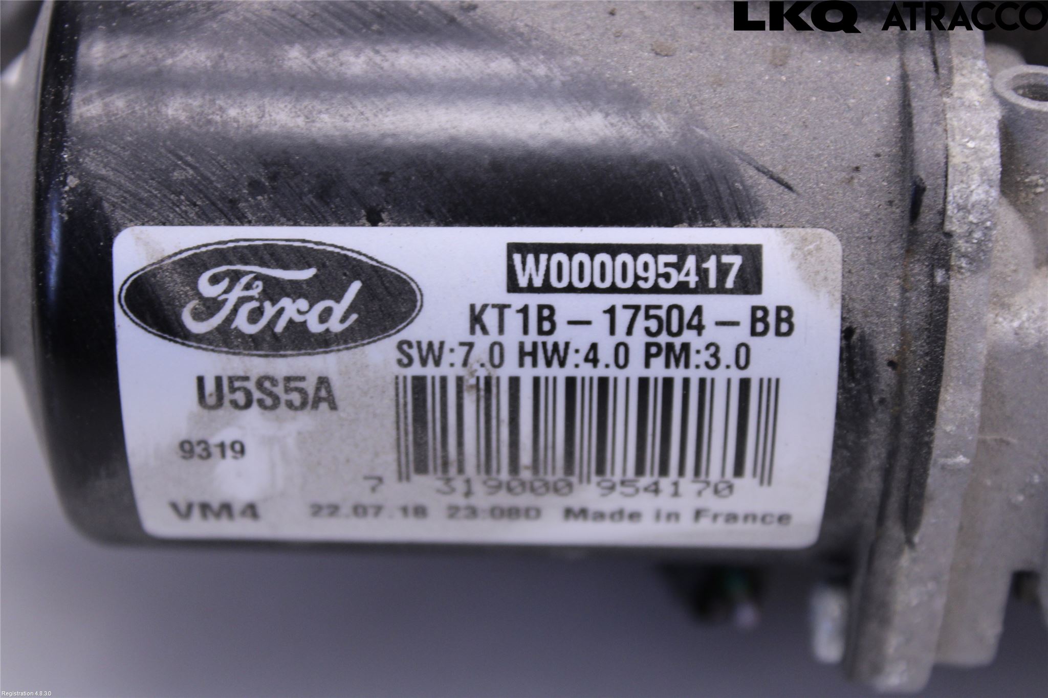 Ford TRANSIT/TOURNEO CONNECT 13-22 Torkarmotor Vindruta