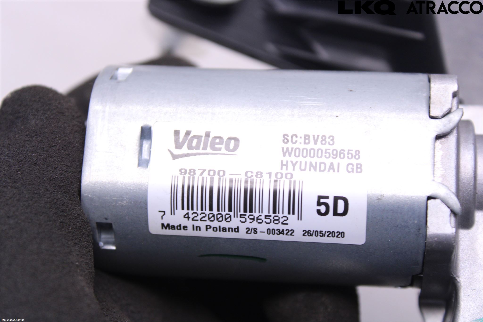 Hyundai i20 GB 15-20 Torkarmotor Baklucka