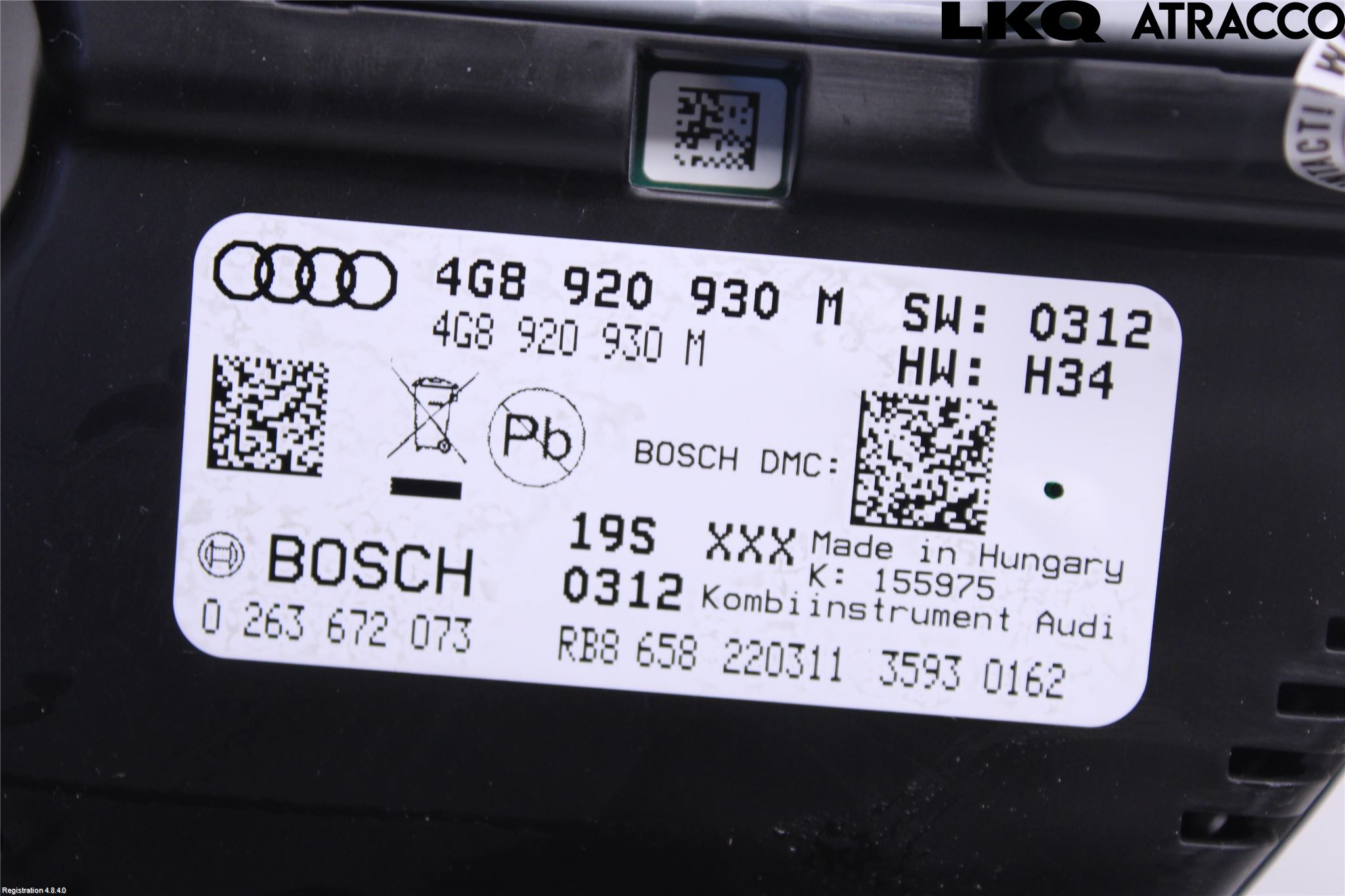 Audi A6/S6 4G 11-18 Instrument Komb
