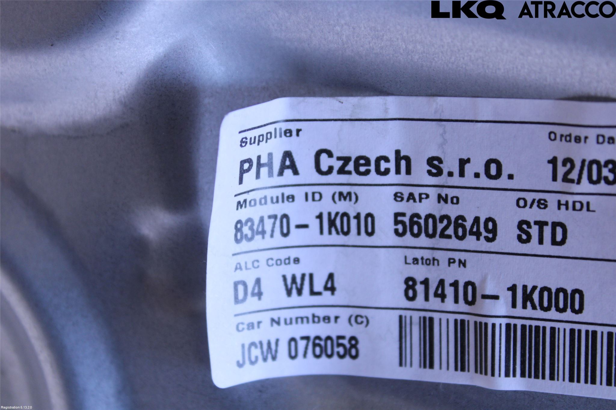 Hyundai ix20 Fönsterhiss El Kompl