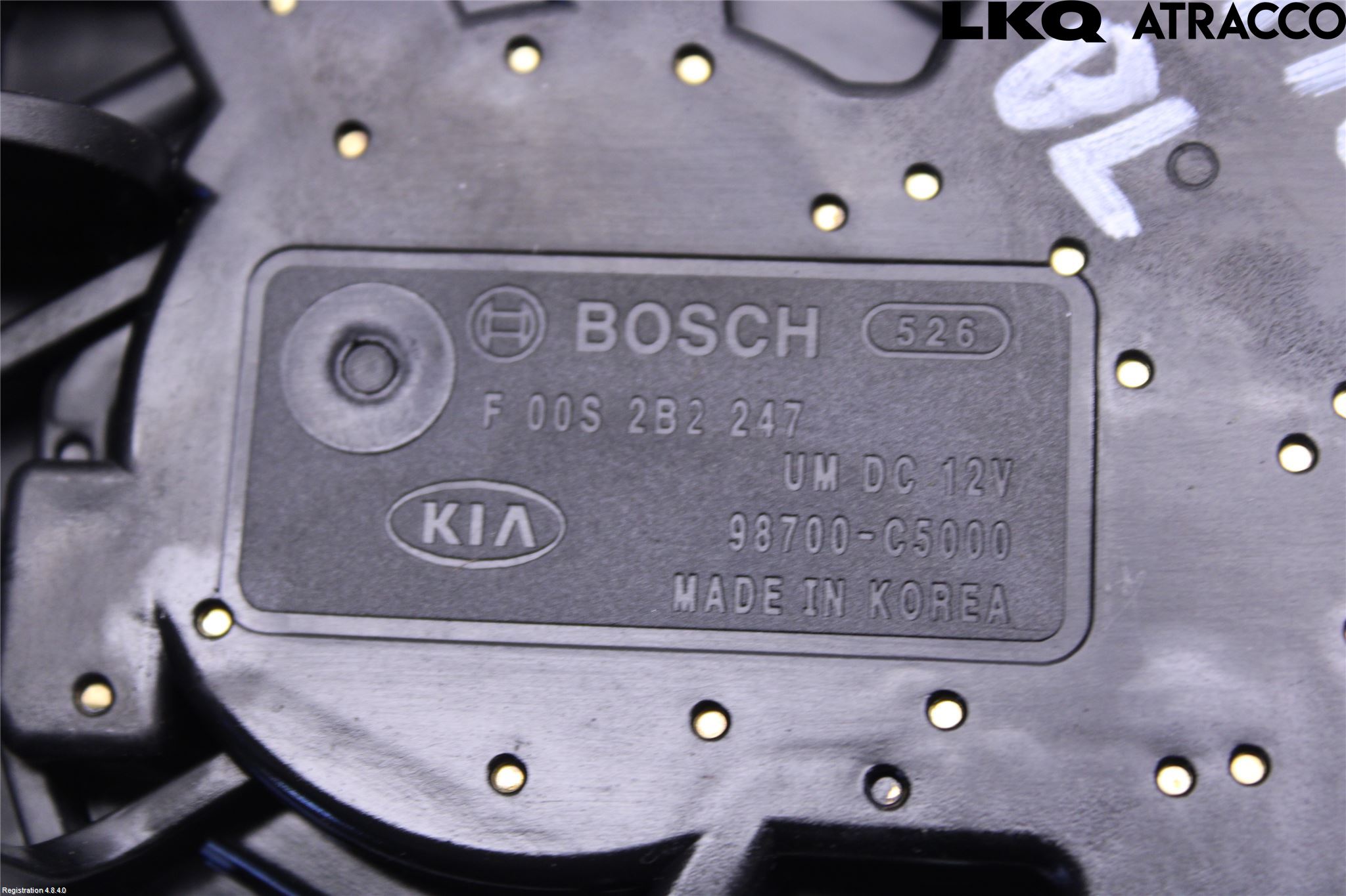 Kia SORENTO 15-20 Torkarmotor Baklucka