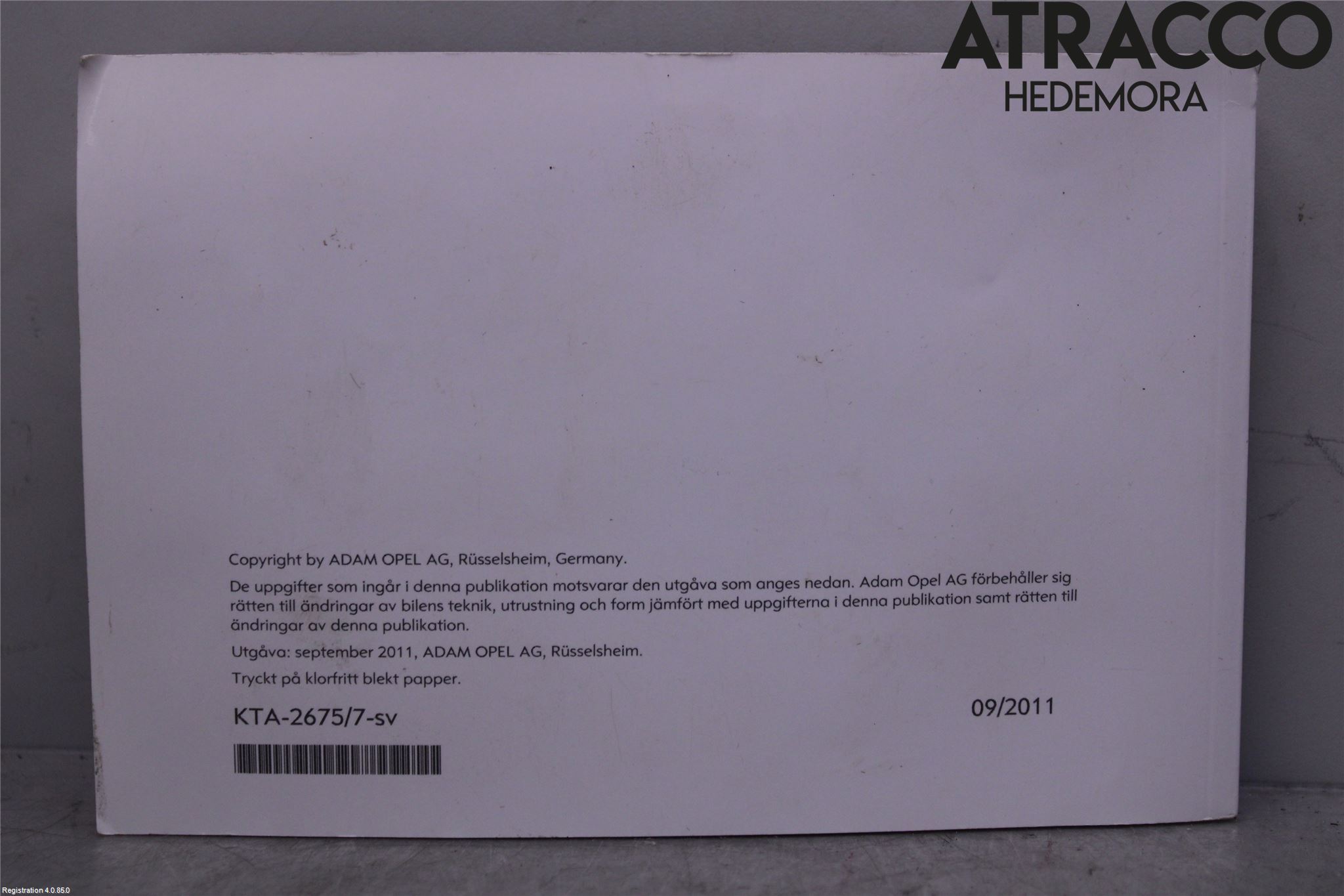 Opel INSIGNIA 09-16 Instruktionsbok