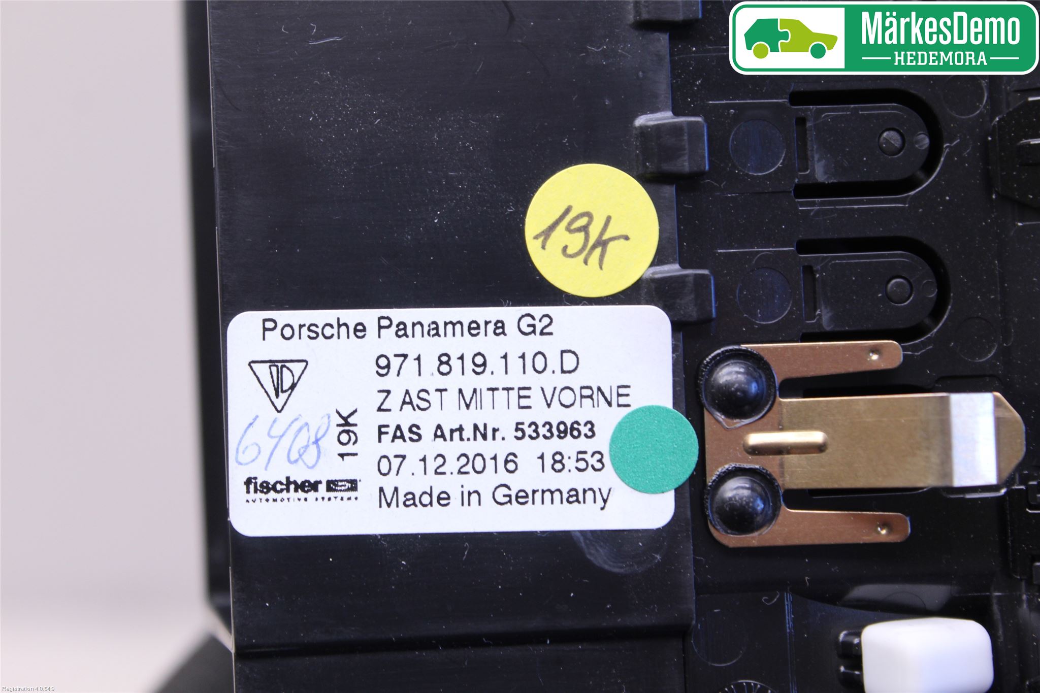 Porsche PANAMERA 09- Defrosterkanal-Munstycke