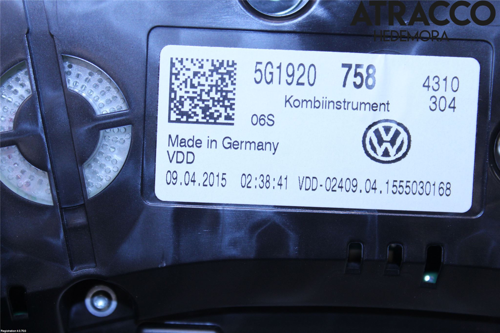 Volkswagen VW GOLF / E-GOLF VII 13-20 Instrument Komb
