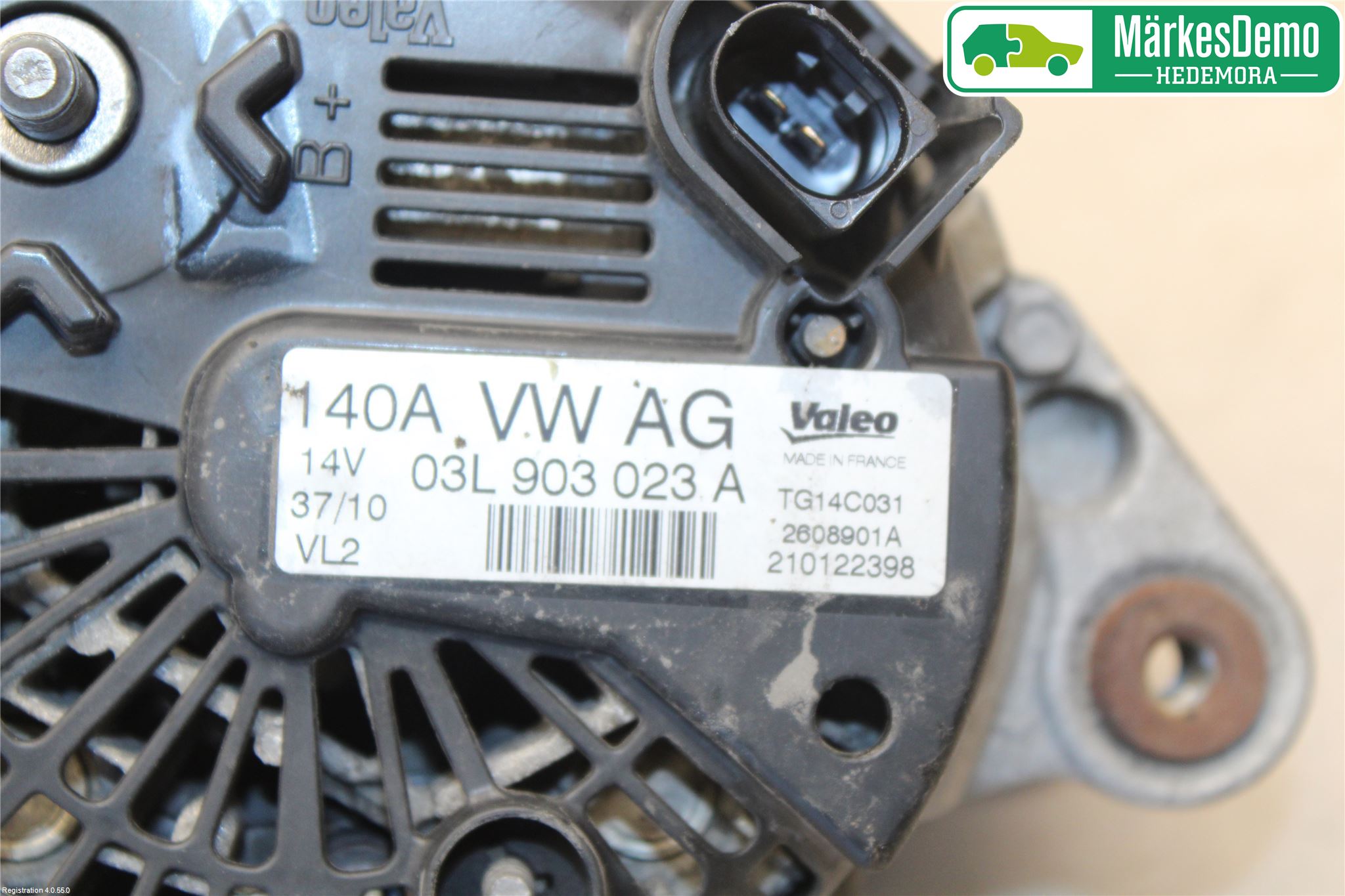 Volkswagen VW GOLF VI 09-13 Generator