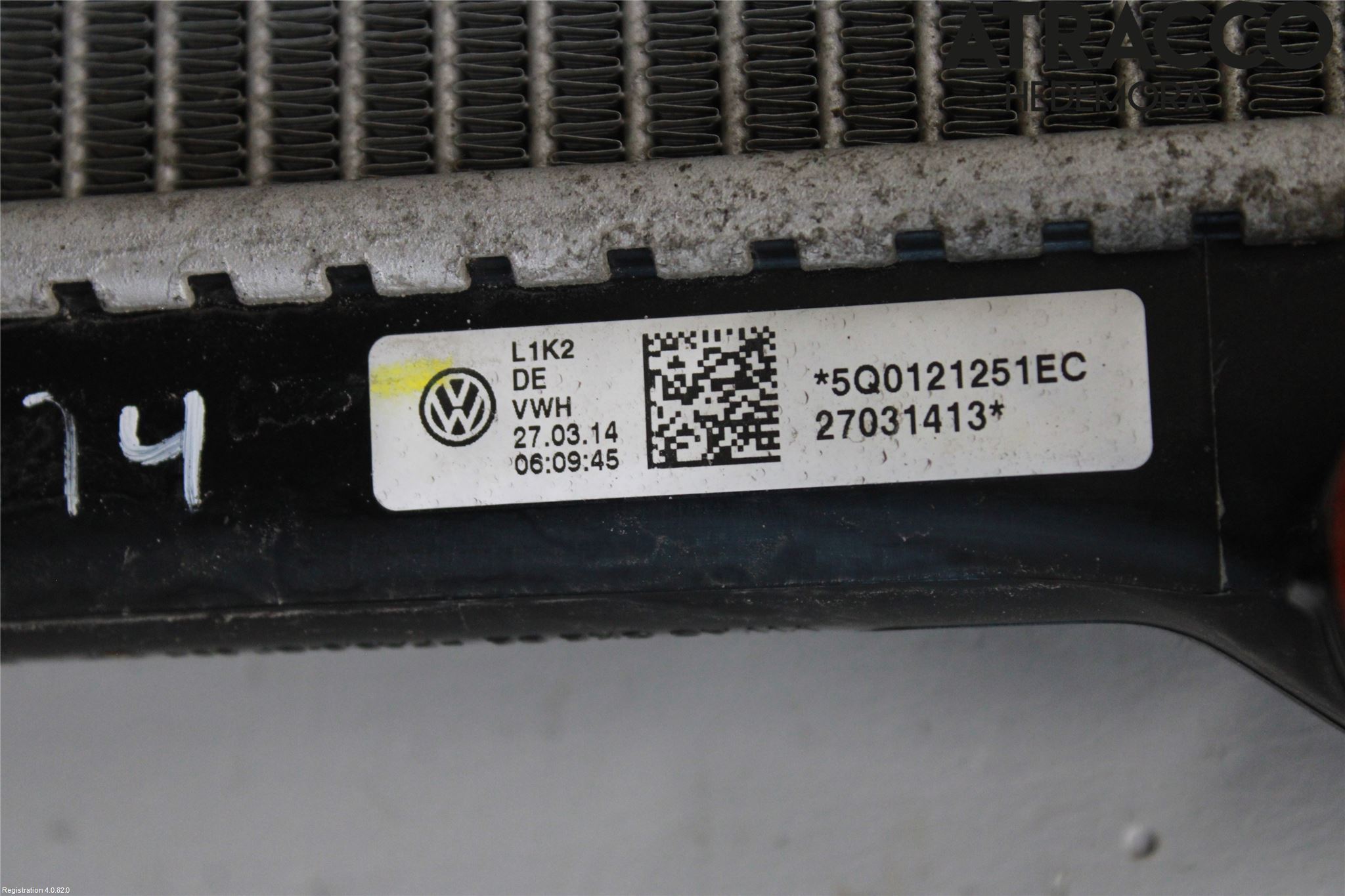 Volkswagen VW GOLF / E-GOLF VII 13-20 Kylare Man