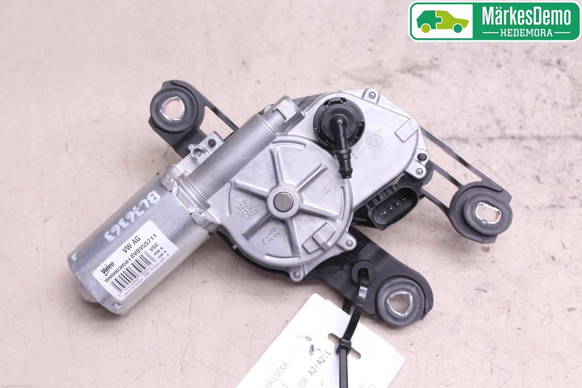 Audi A3/S3 8V 13-20 Torkarmotor Baklucka