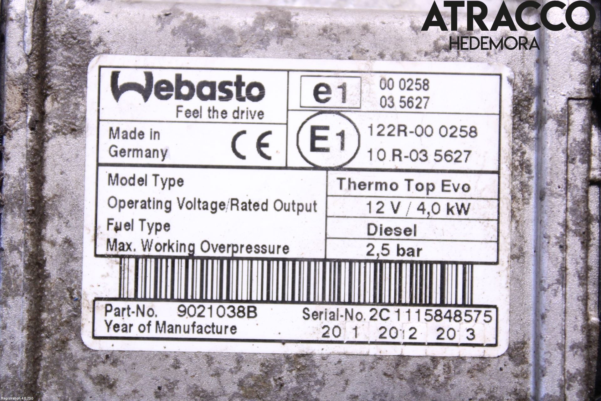 Peugeot PARTNER 16-18 Dieselvärmare